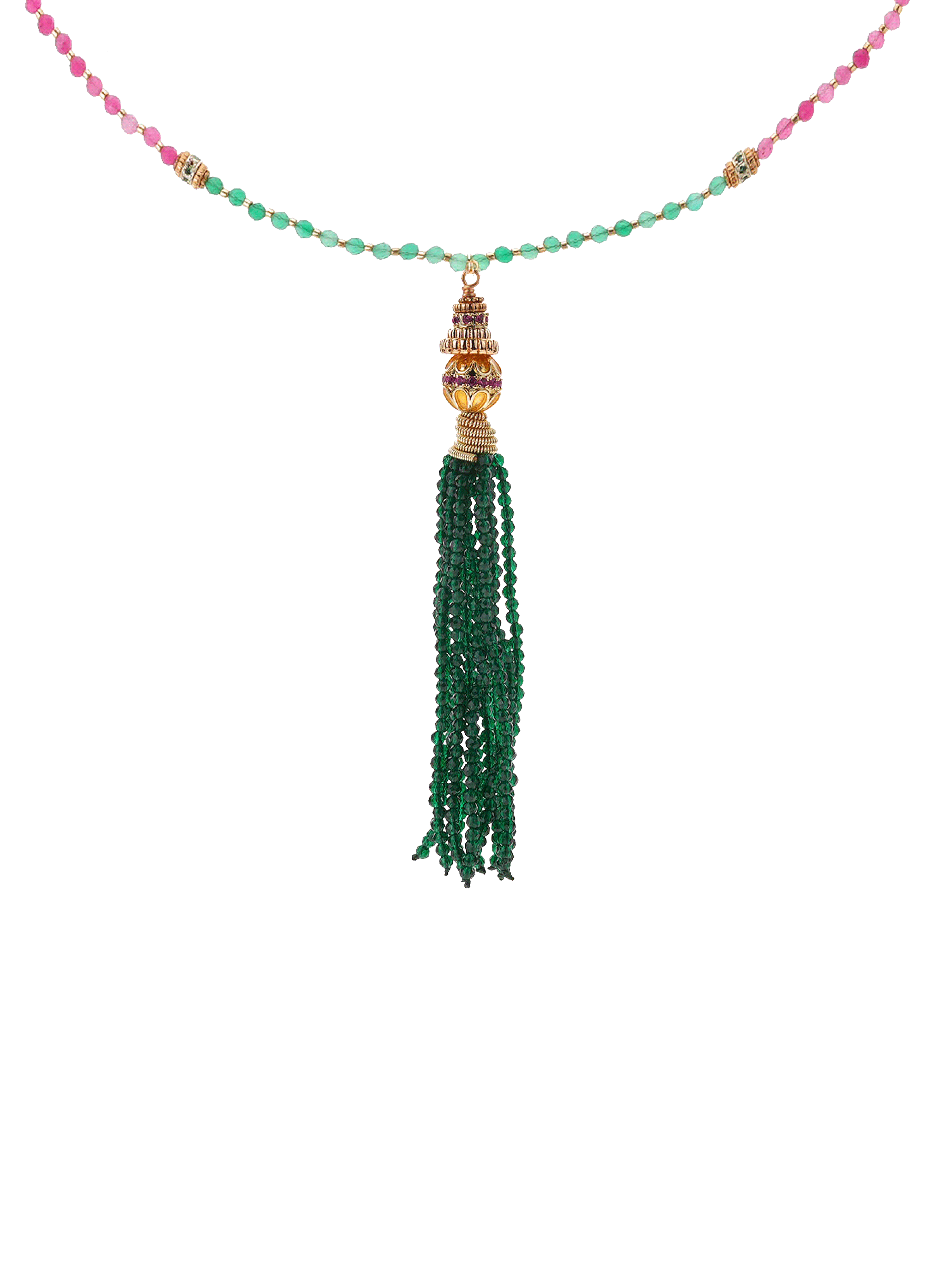 Pearl necklace with pearl cascade pendant HIPANEMA Pink