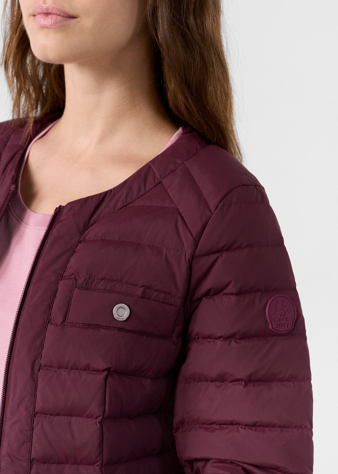 Ingrid tailored puffer jacket JOTT Pink