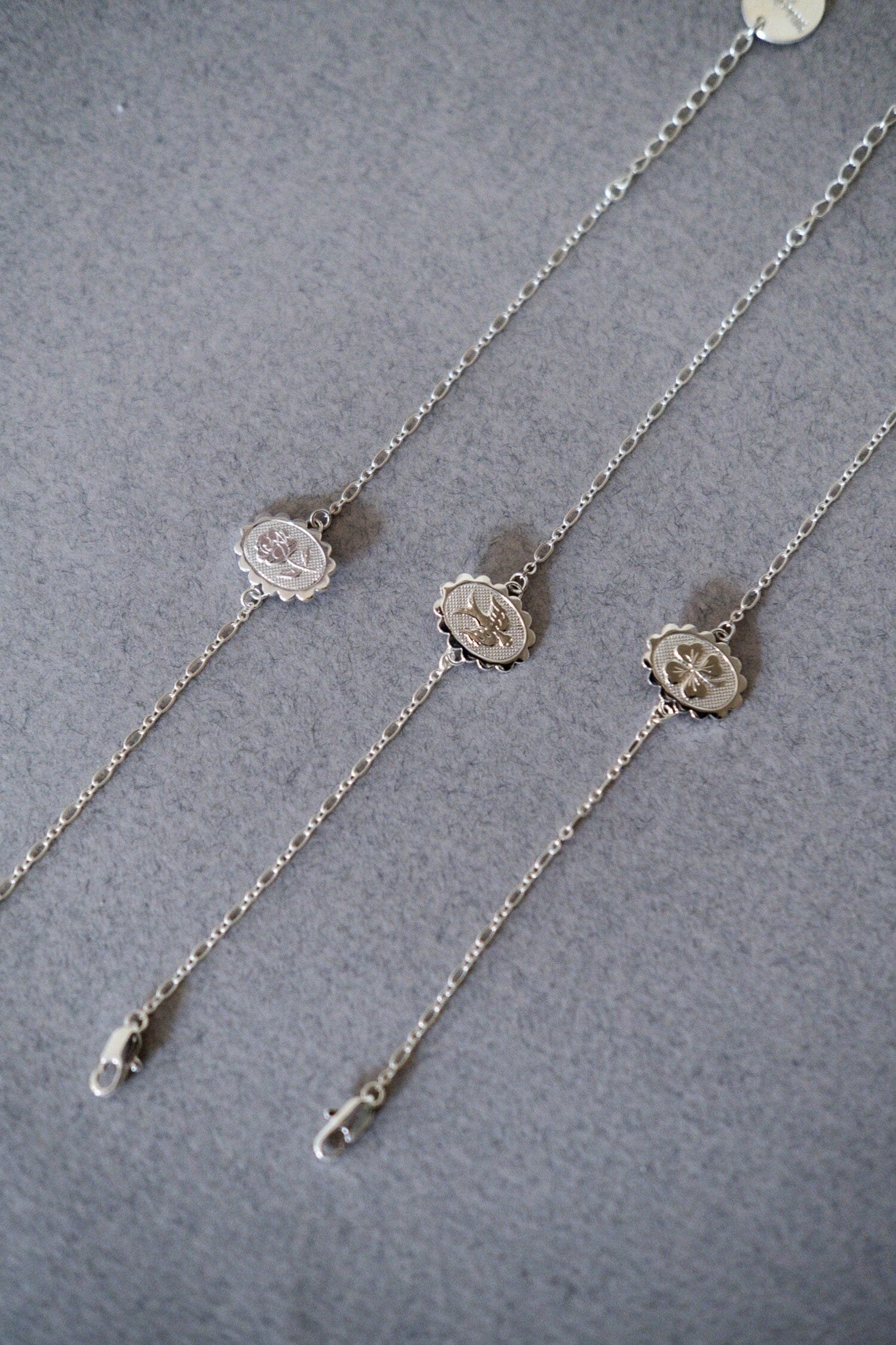 THÉIA - fine gold-plated flower bracelet MONSIEUR SIMONE Silver