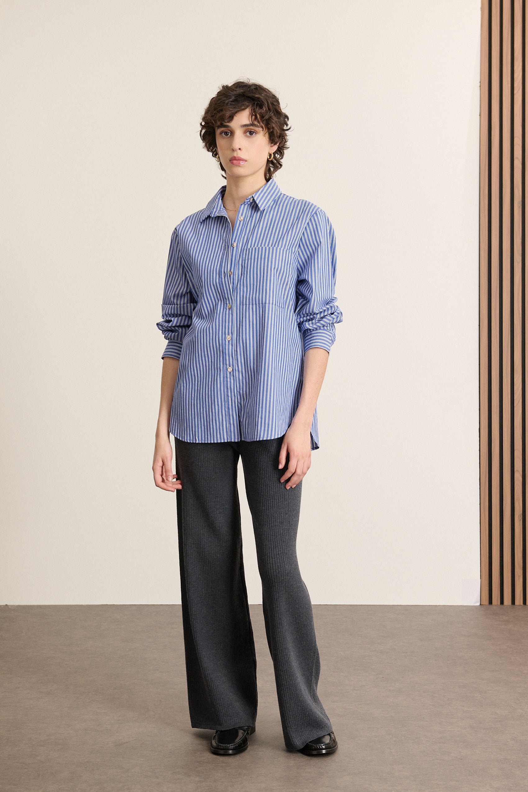 Long-sleeved striped shirt GARANCE PARIS Blue