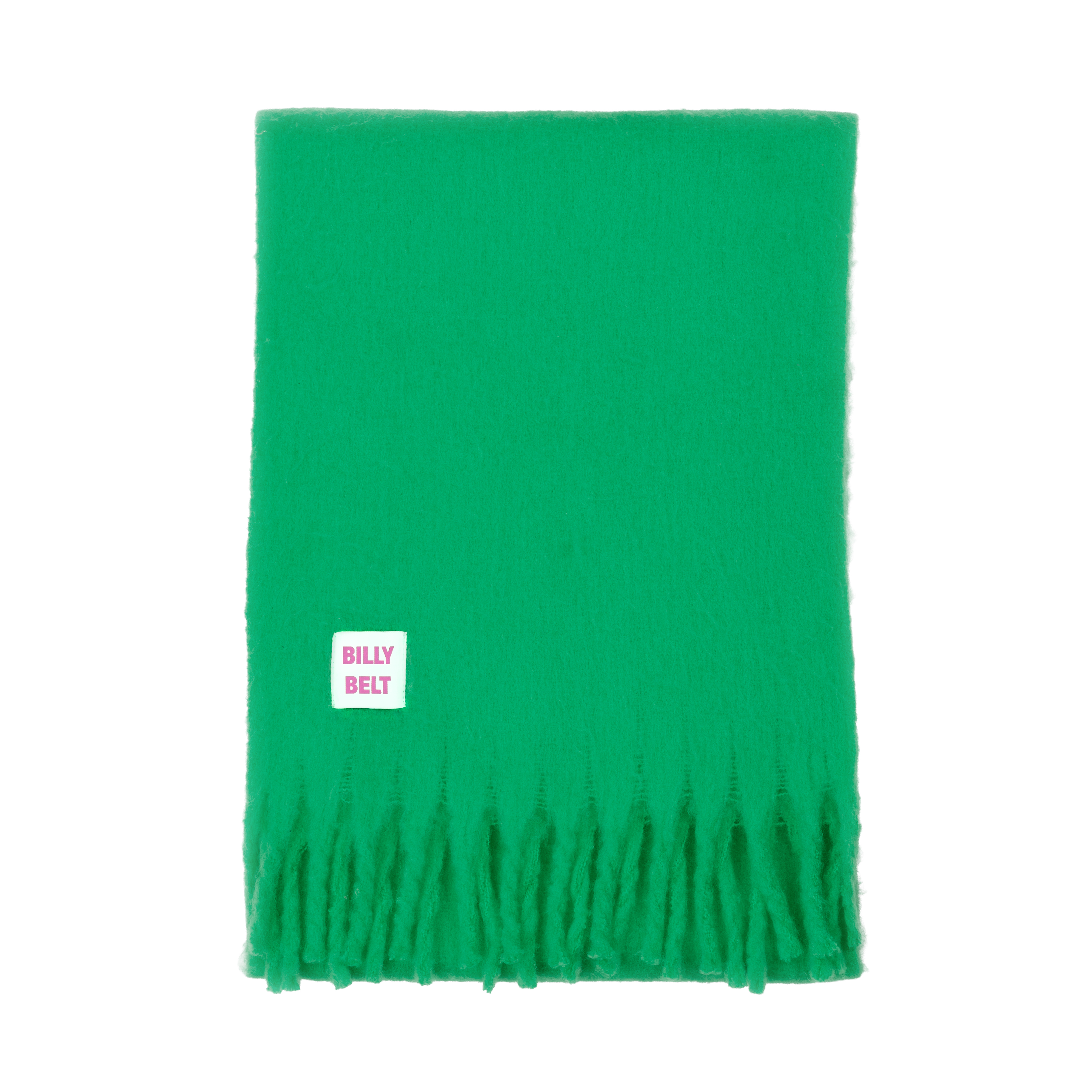 Large fringe scarf BILLYBELT Green