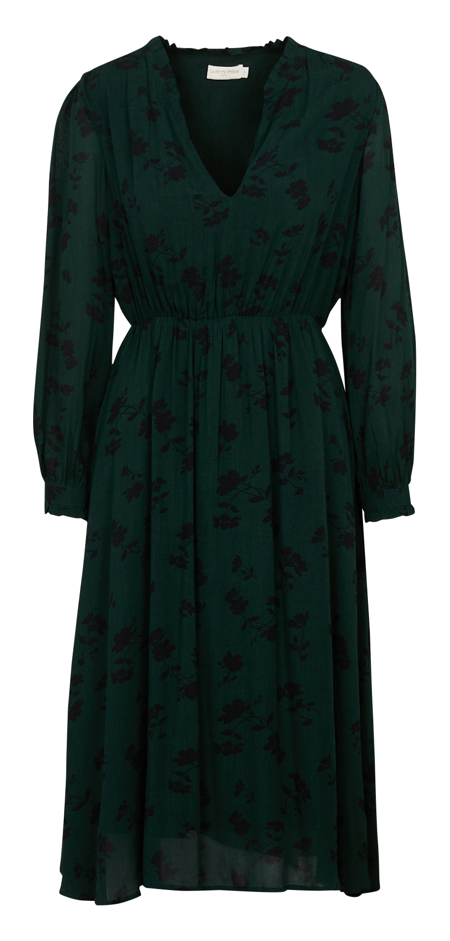 Halflange jurk met print LA PETITE ETOILE Groen