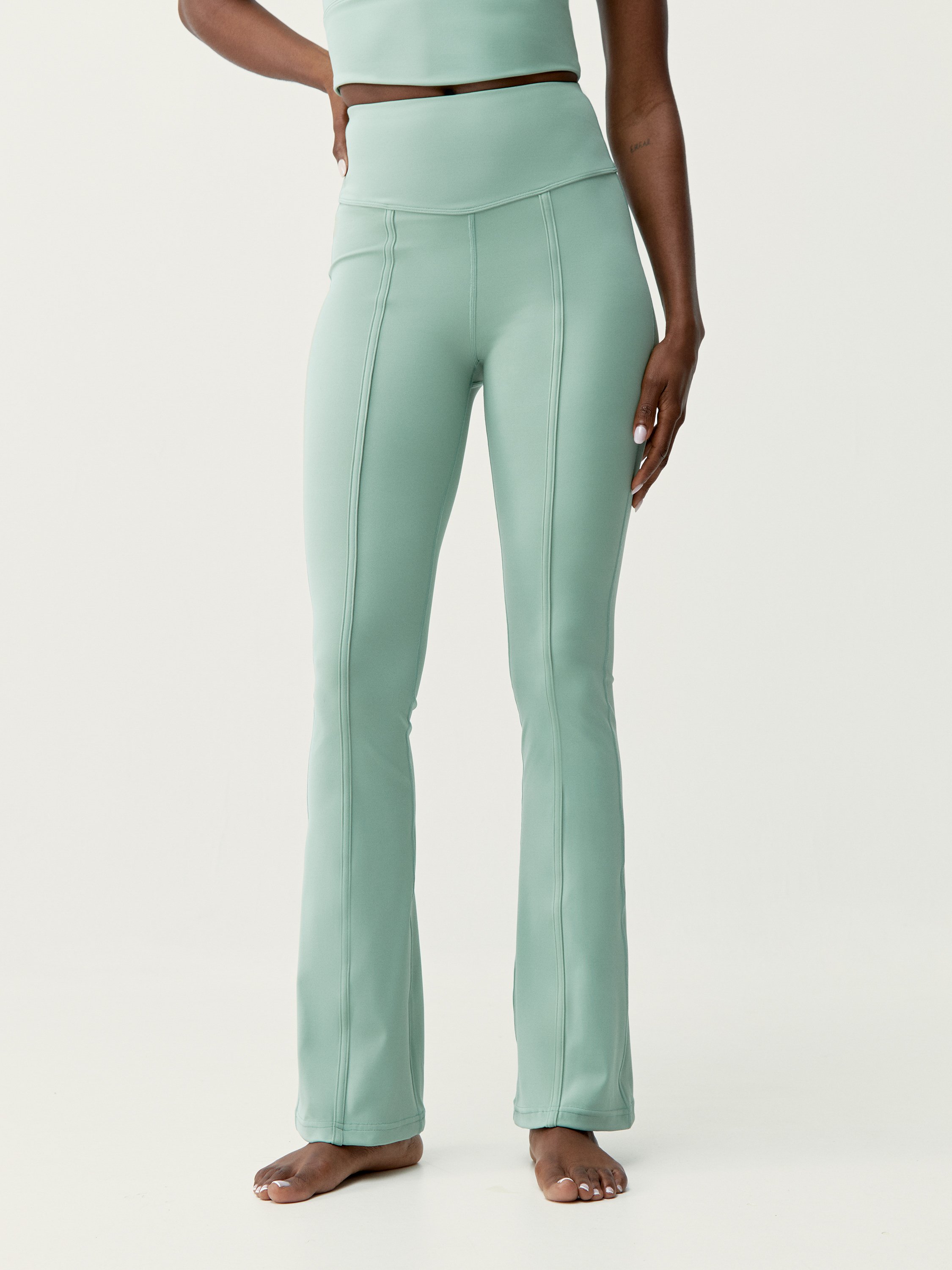 Performance Long Sport Legging by ALISHA BORN LIVING YOGA Green