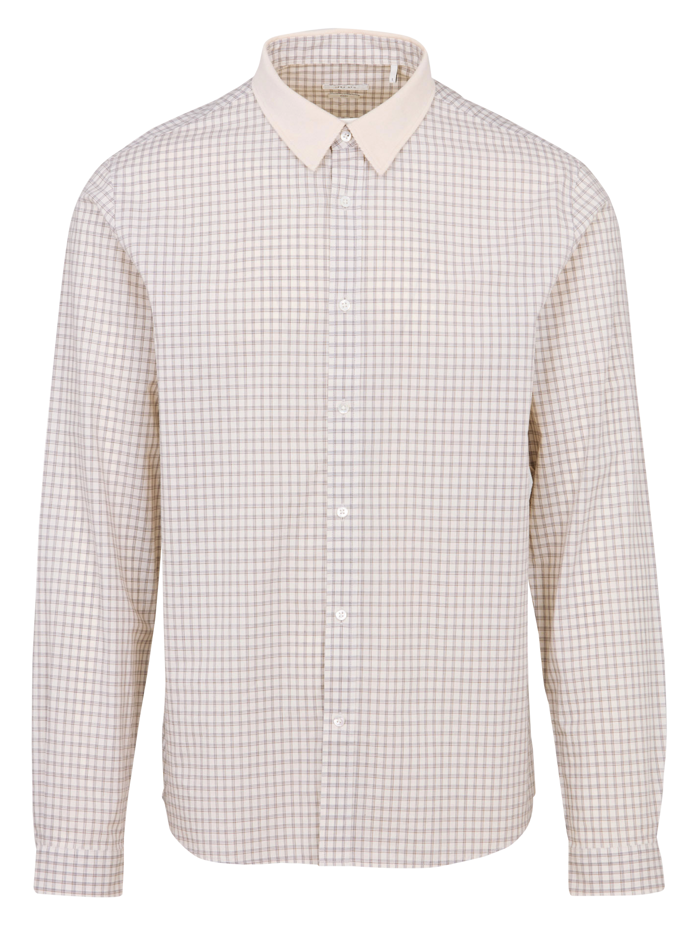 Chemise col classique à carreaux IKKS Blanc