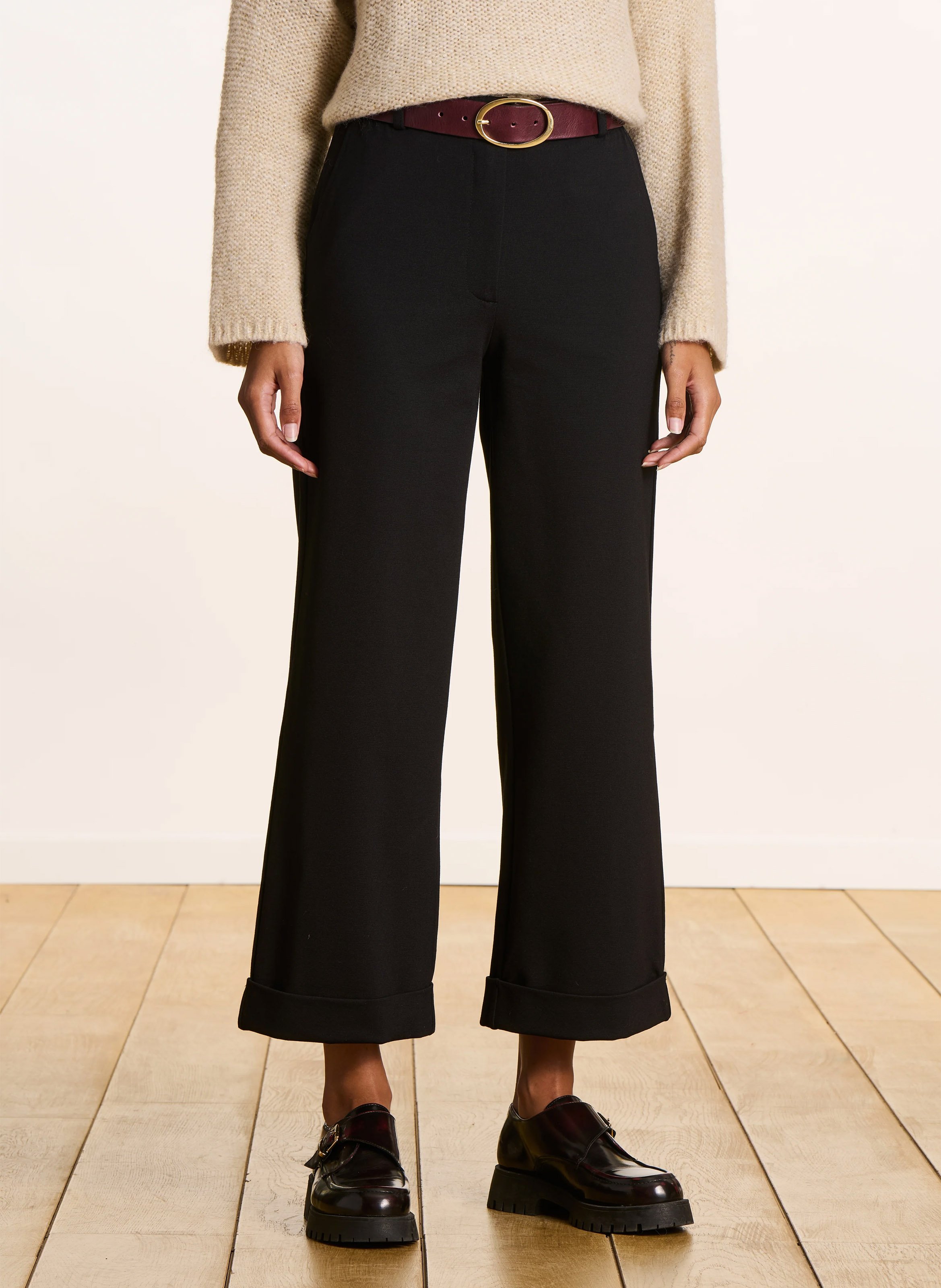 Low-cut loose-fit dress LA FEE MARABOUTEE Black