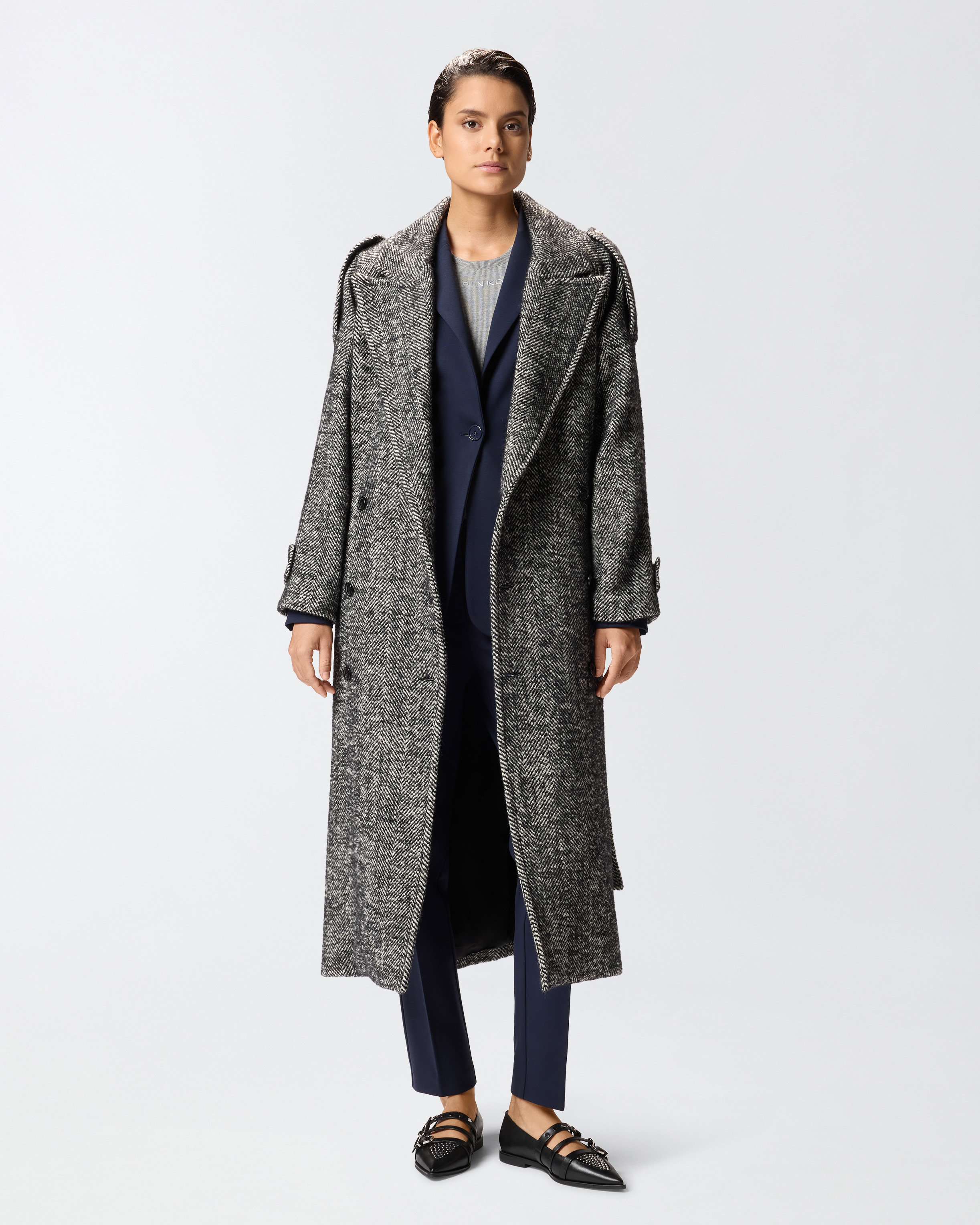 Fitted knit roma jacket PINKO Blue