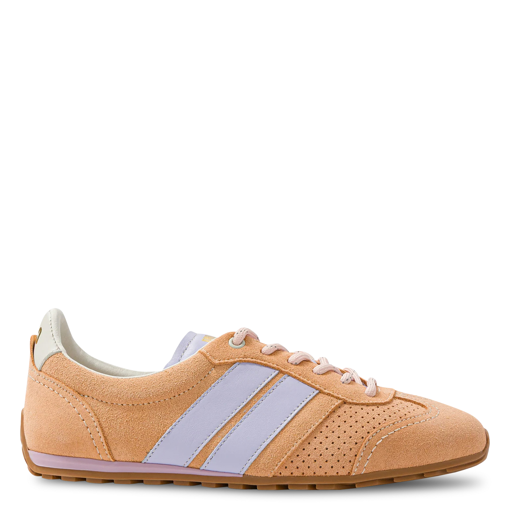 Suede leather low-top sneakers CAVAL Pink