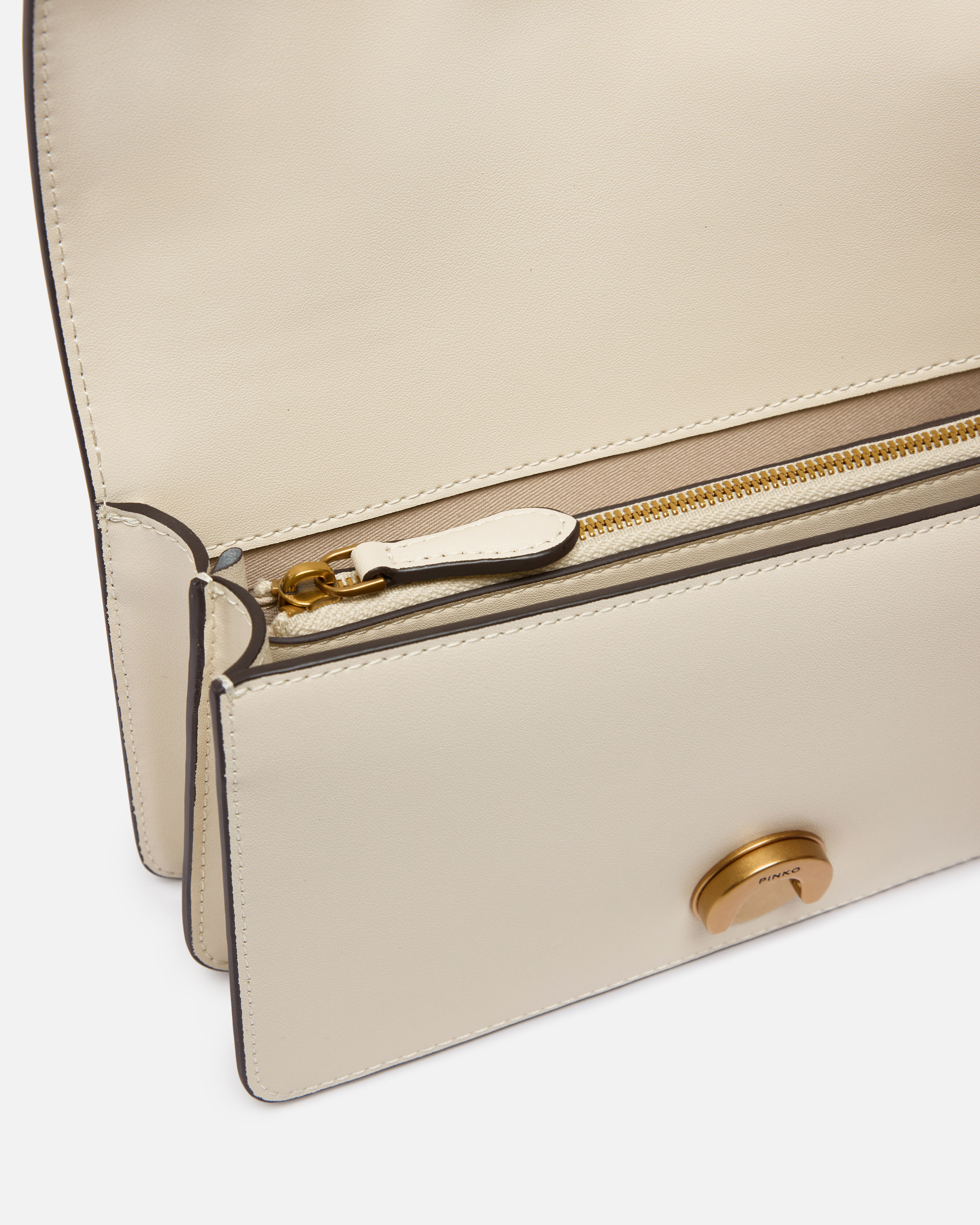 Small Love Bag One leather crossbody bag White