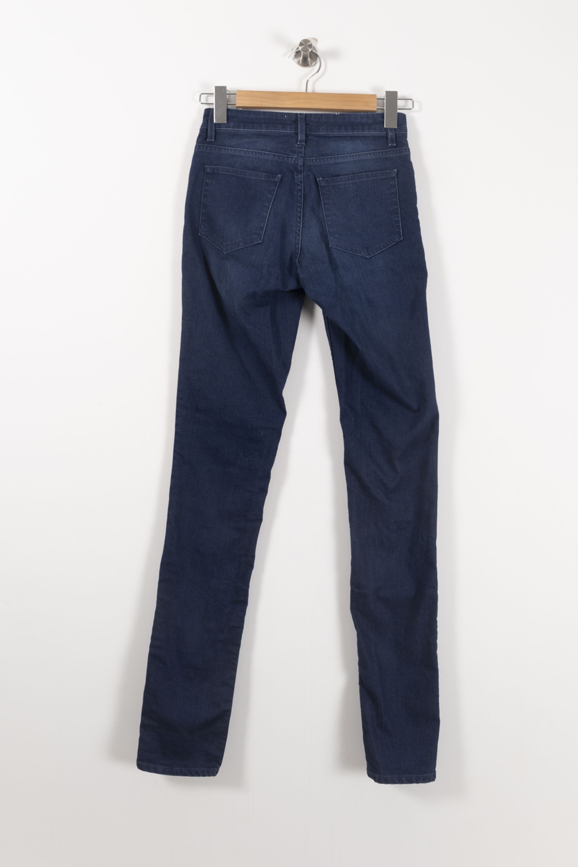 Cropped slim jeans with studs ACNE STUDIOS - Seconde Main Blue