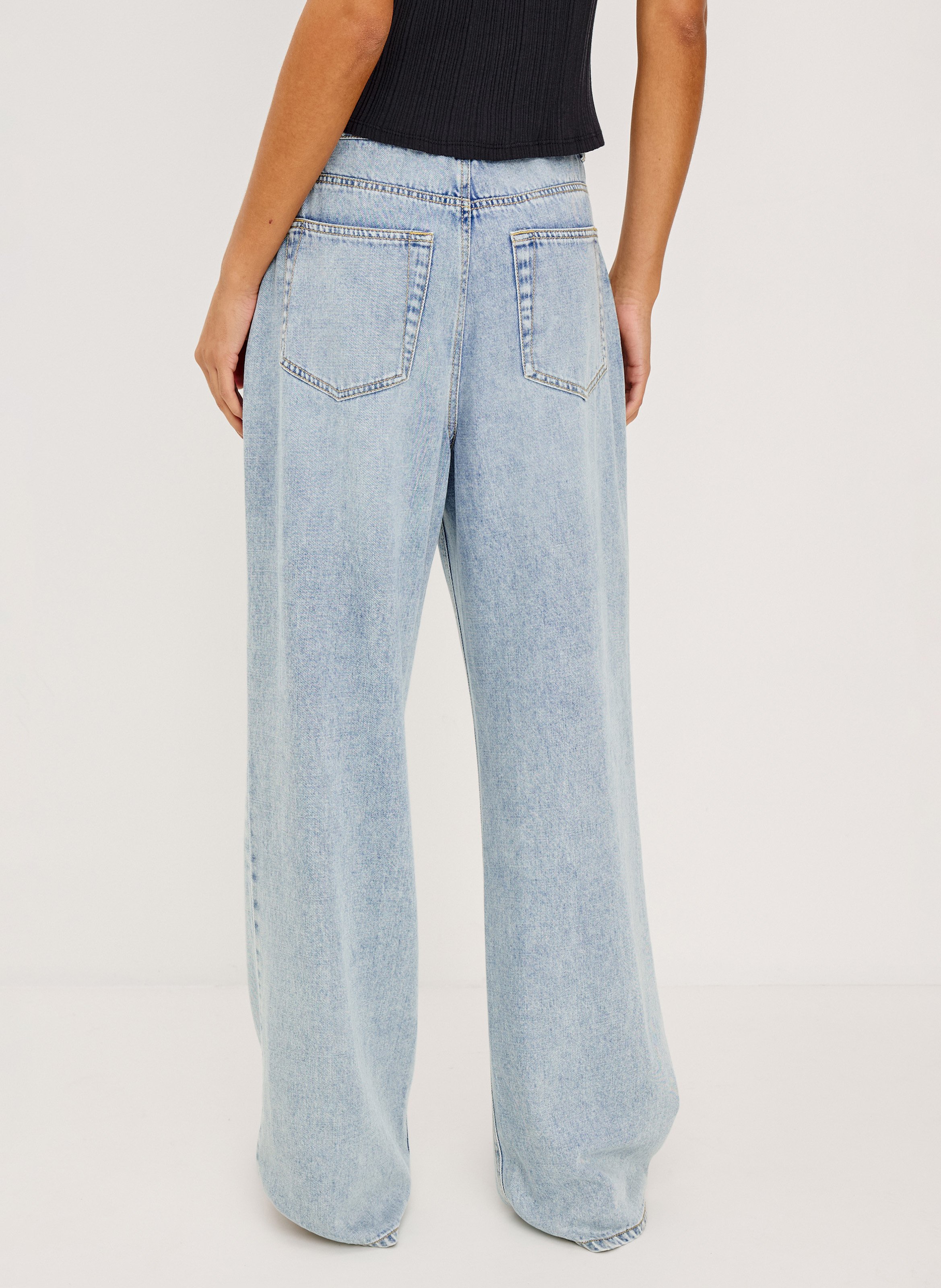 Rechte jeans - katoenblend RAILS Blauw