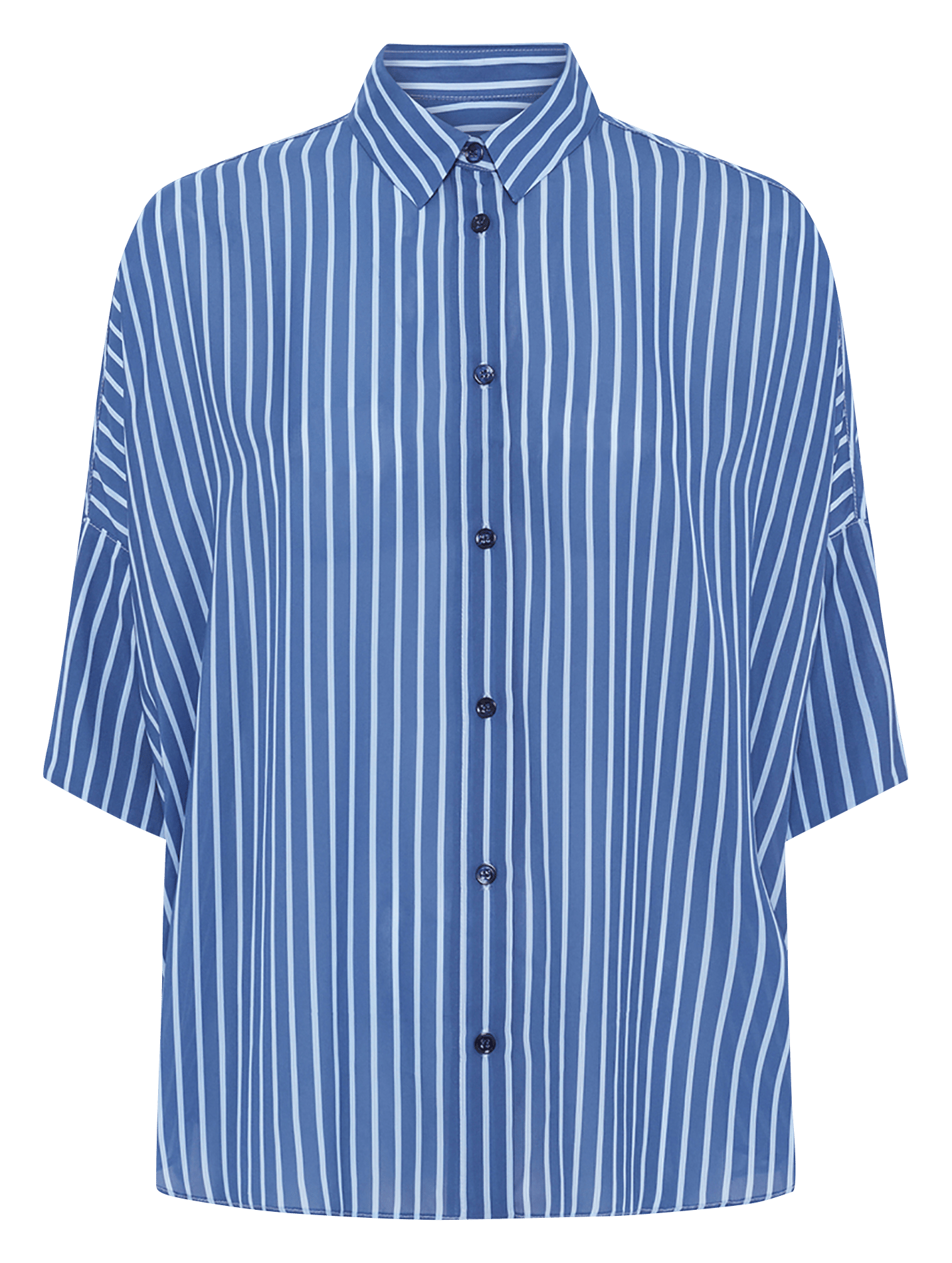 Oversize Bluse mit 3/4-Ärmeln gestreift GERARD DAREL Blau