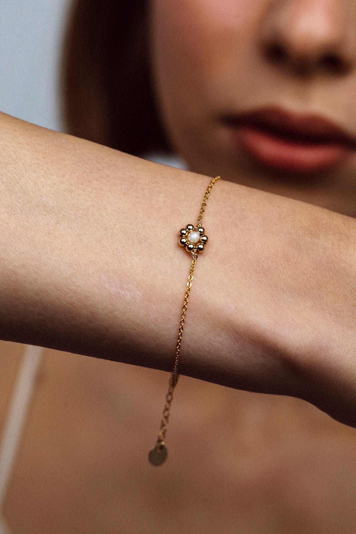 Daisy pearl bracelet YAY Golden