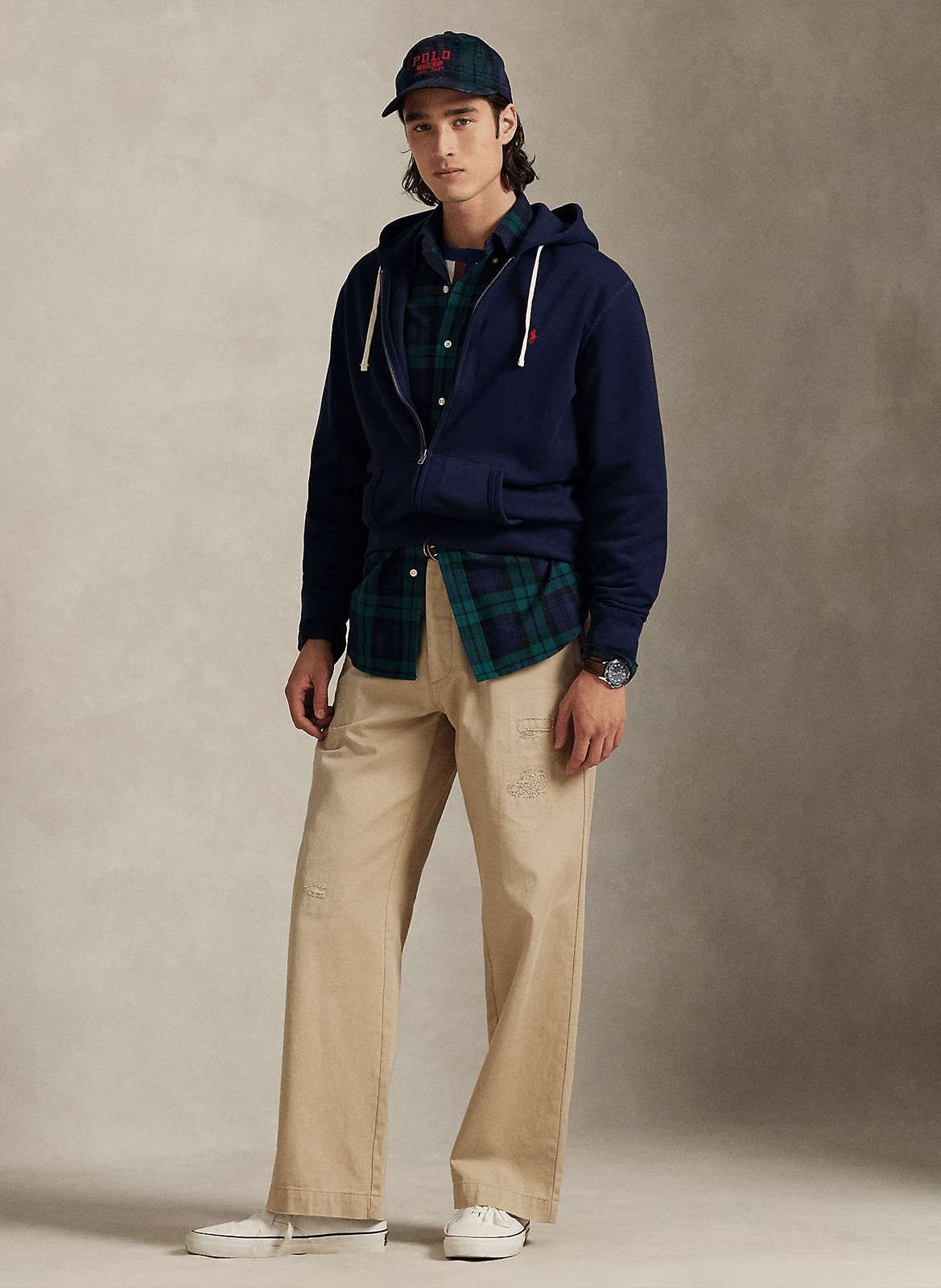 Kapuzensweatshirt aus Baumwoll-Mix, Regular Fit POLO RALPH LAUREN Blau