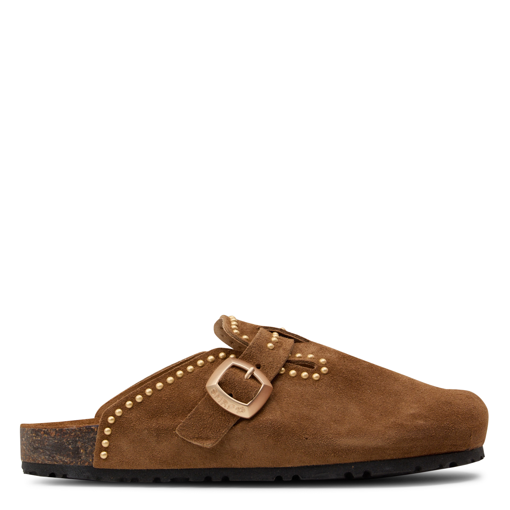 Mules plates en cuir suédé SEMERDJIAN - SMR Marron