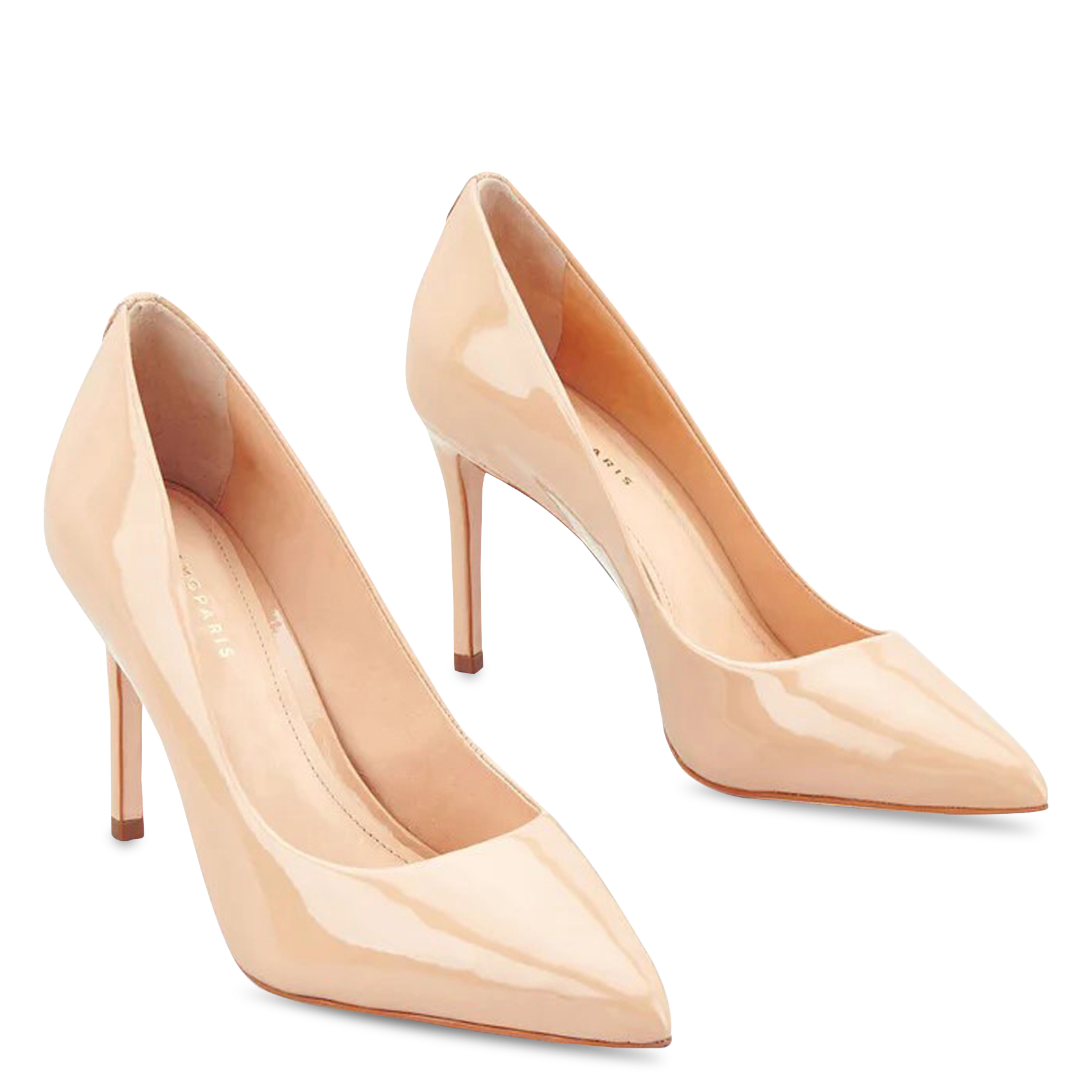 Escarpins en cuir vernis COSMOPARIS Beige