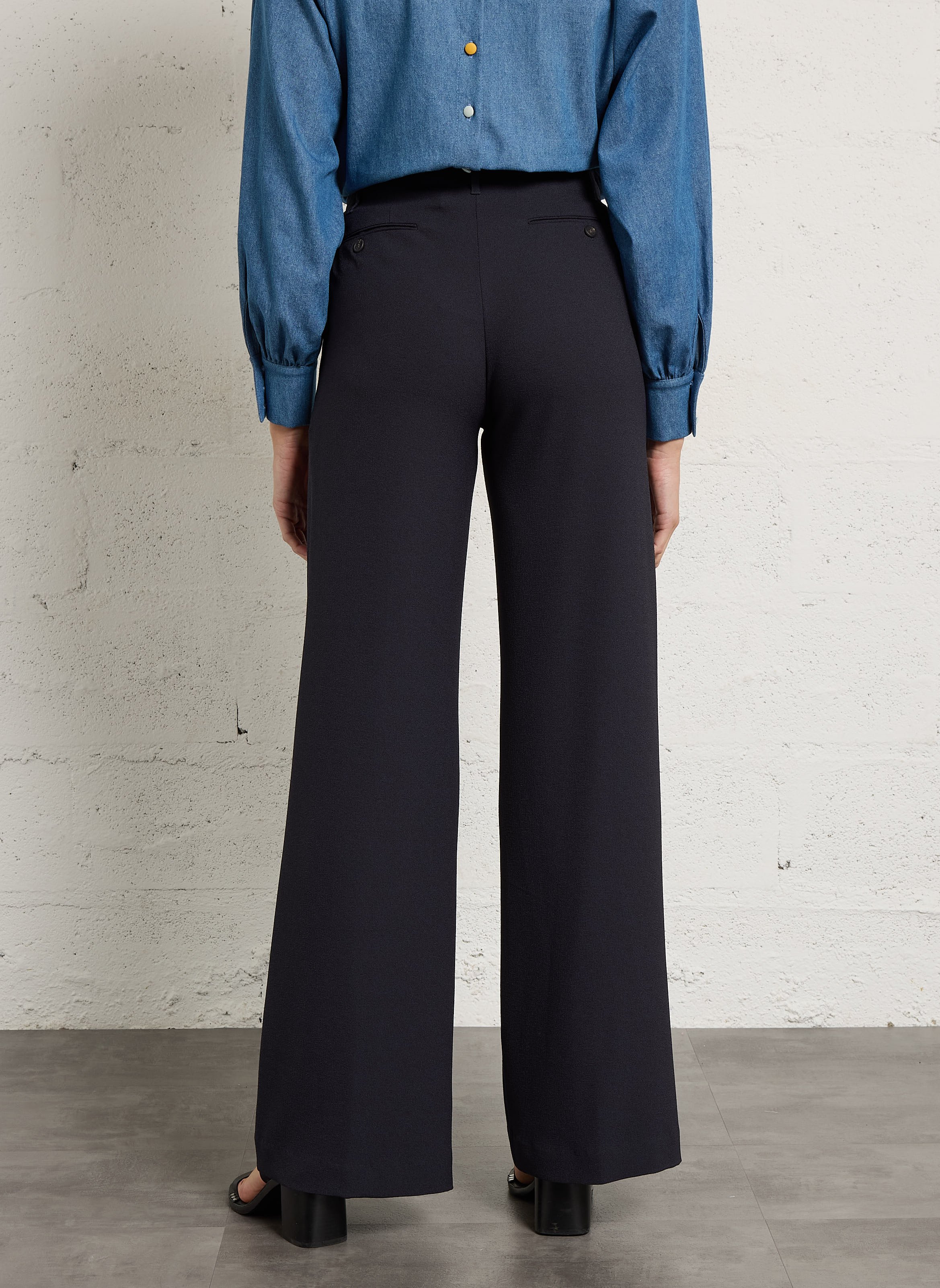 Wide trousers HARTFORD Blue
