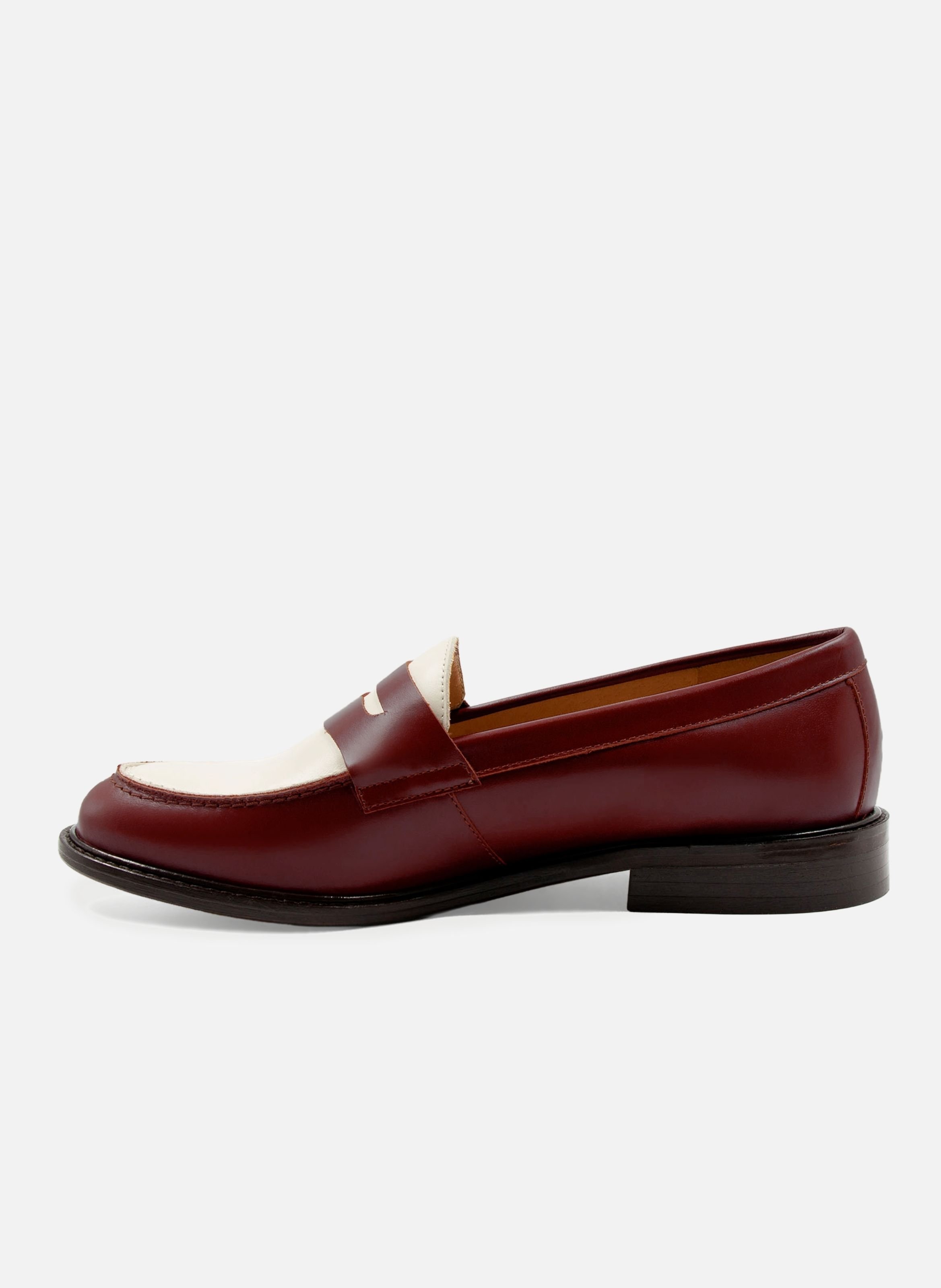 Leather loafers Red