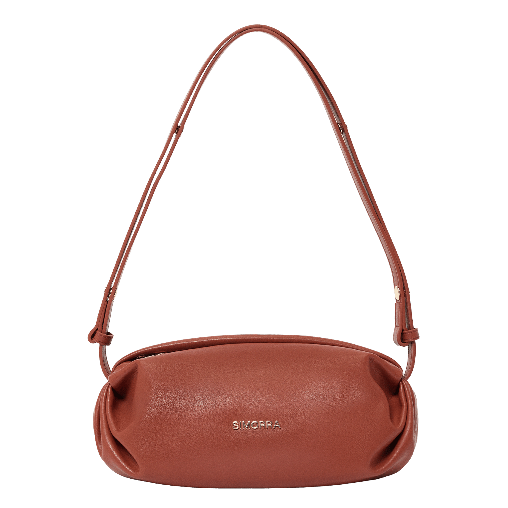 Handtasche aus Leder SIMORRA Orange