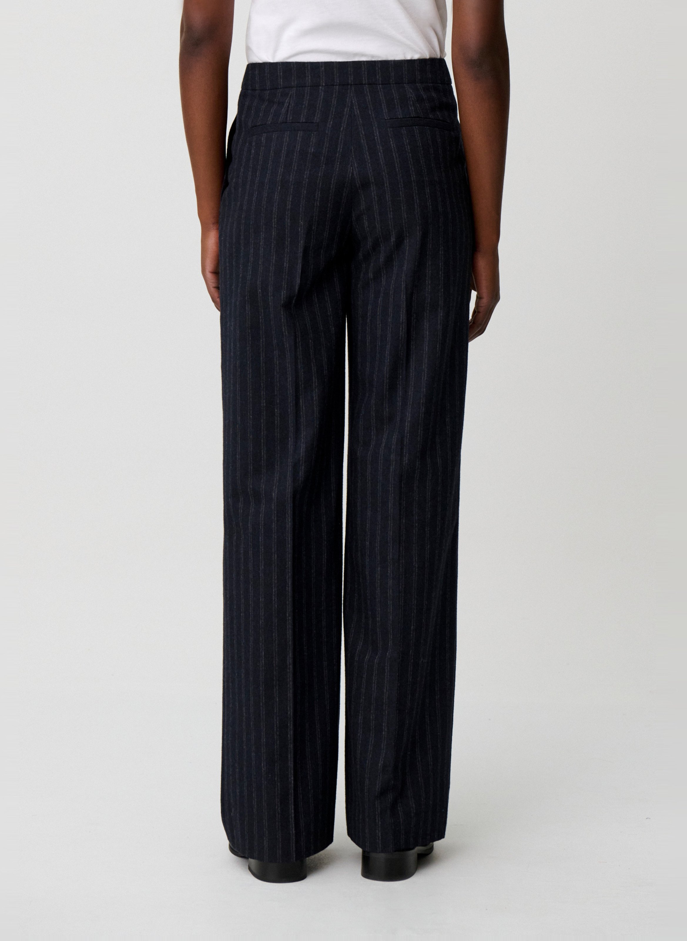 Pantalon taille haute à rayures CLAUDIE PIERLOT Multicolore