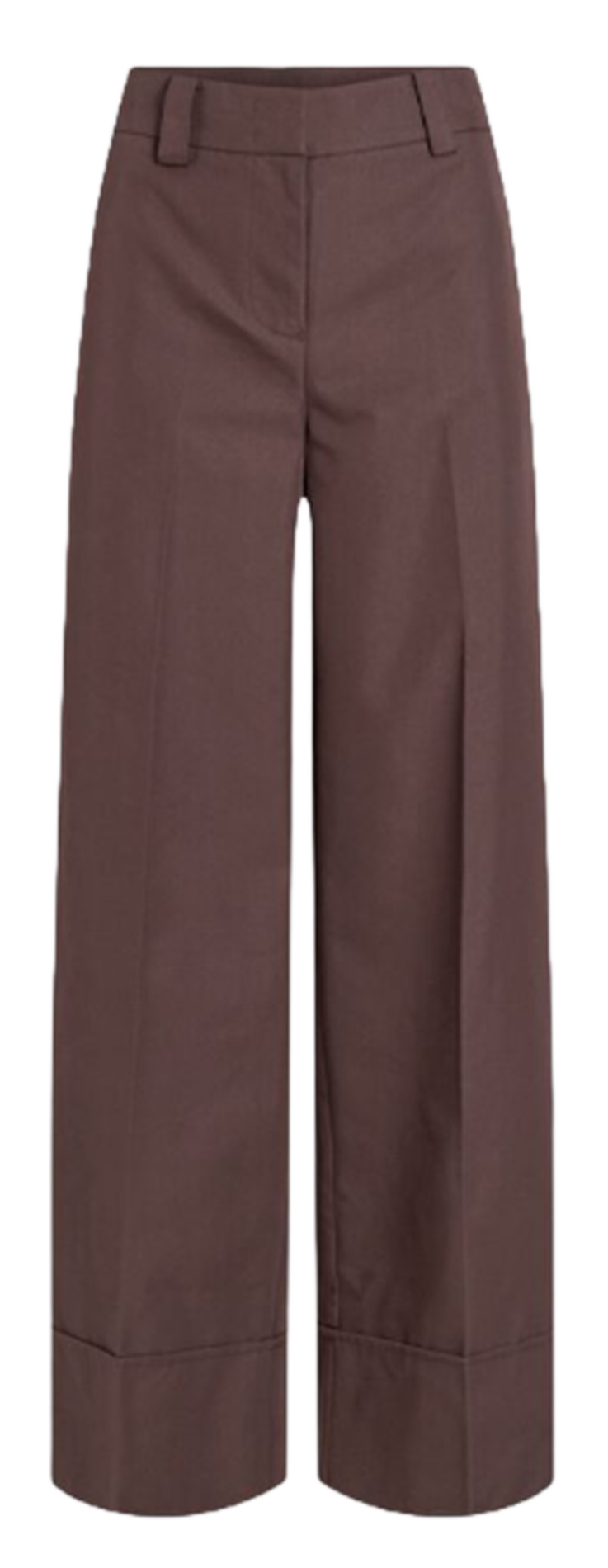 Weite Hose aus Baumwoll-Mix | Braun ROUGE EDIT Damen