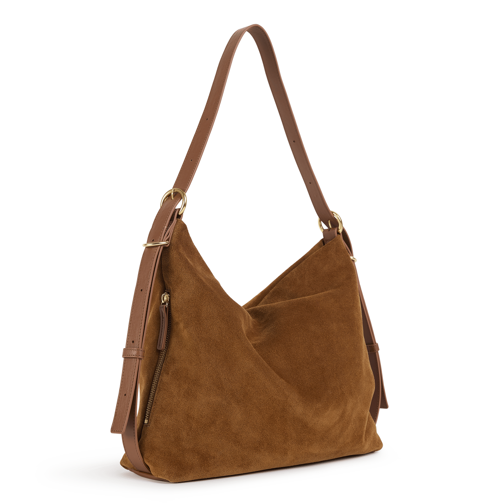Sac hobo en cuir NAT & NIN Marron