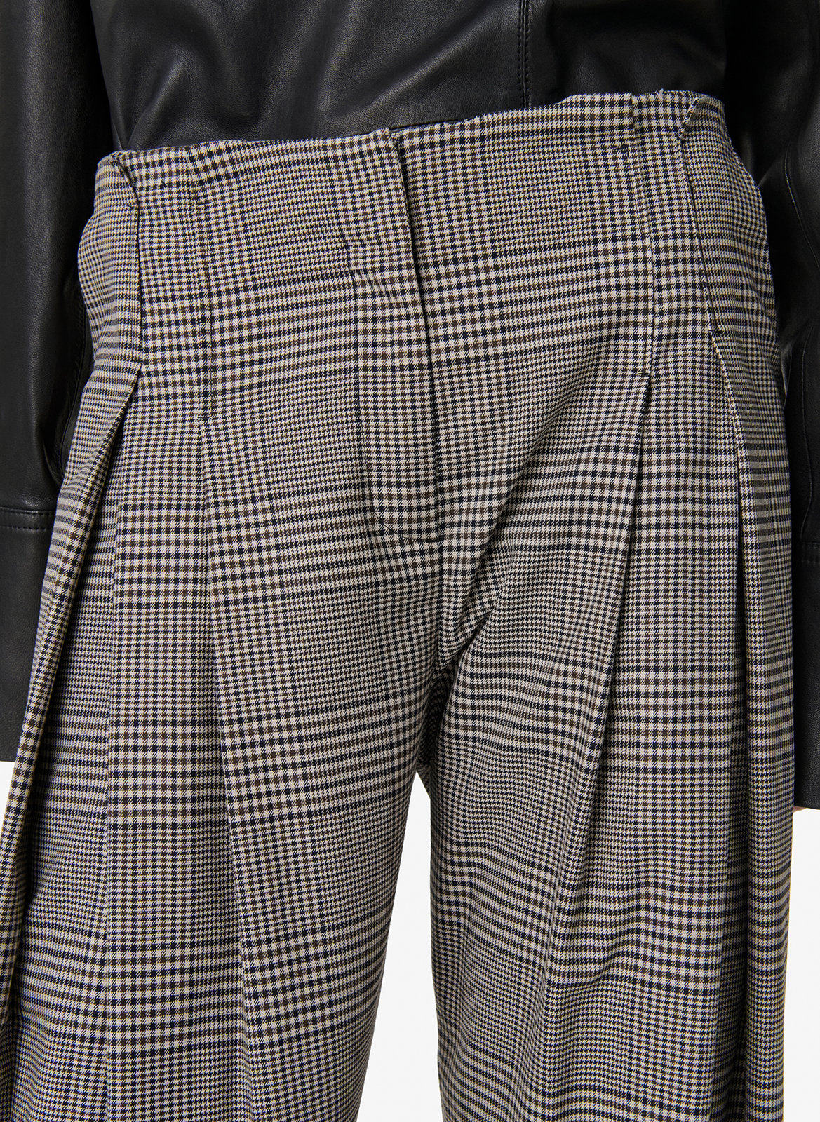 Pantalon à carreaux IRO Marron