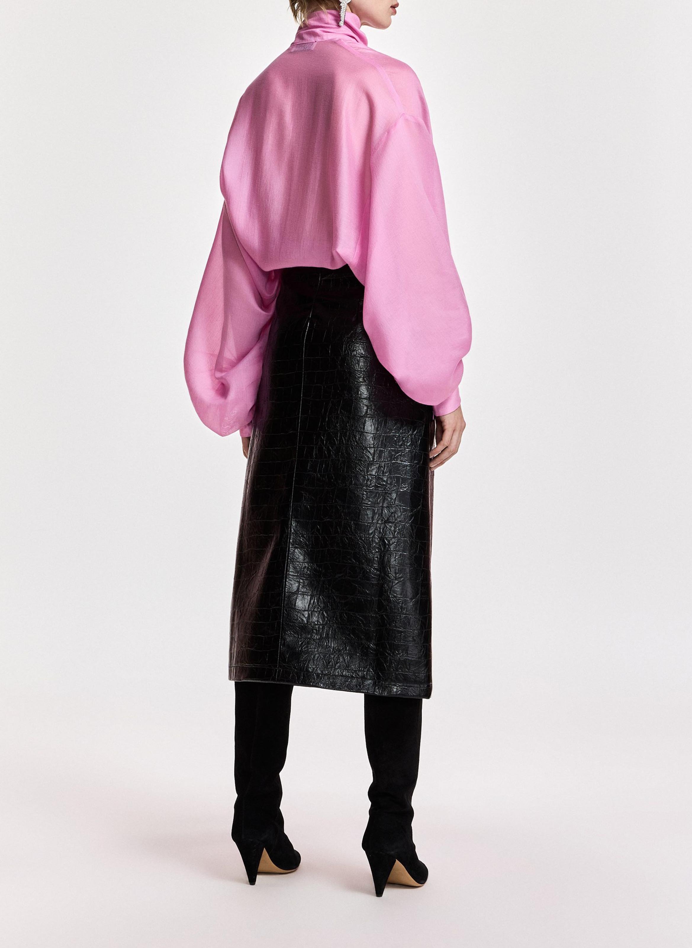 Bluse mit Schluppenkragen ESSENTIEL ANTWERP Rosa