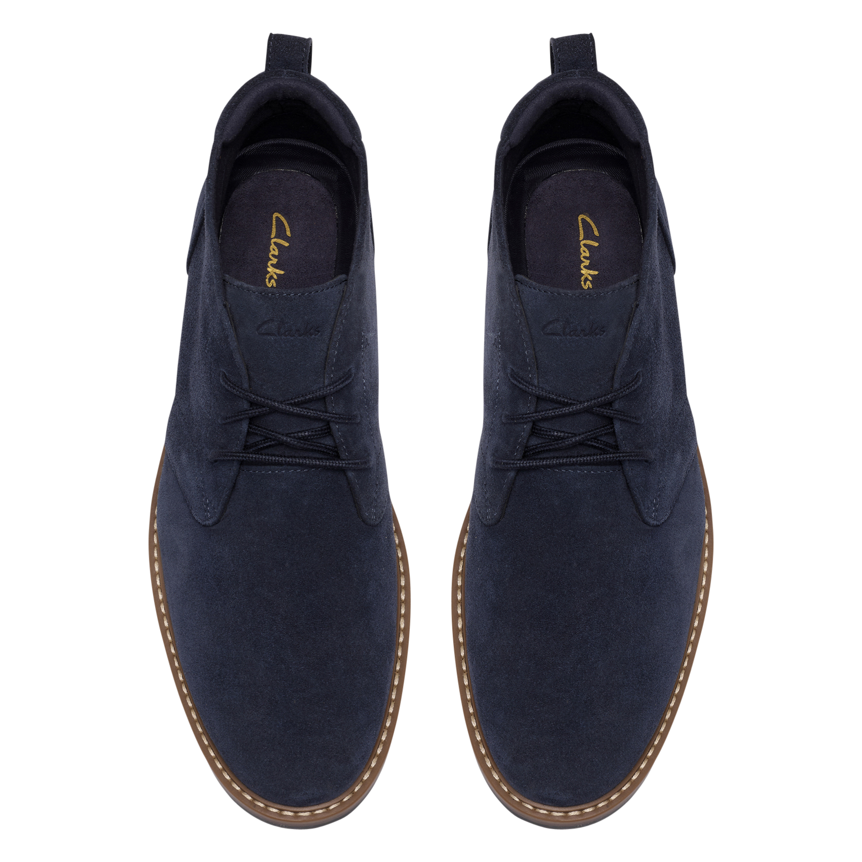 Derbies en cuir  CLARKS Bleu