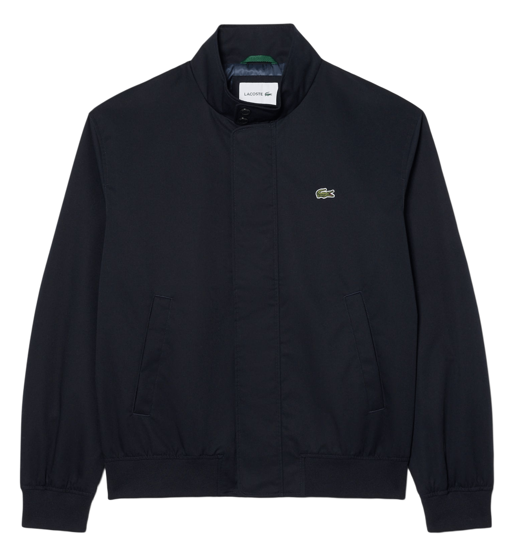 Straight Fit Water-Repellent High Collar Jacket LACOSTE Blue