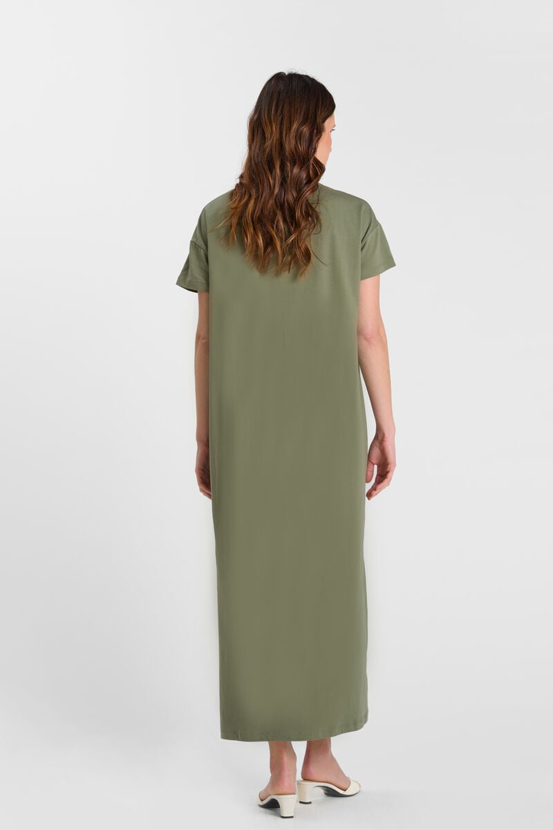 Long V-neck dress LE TEMPS DES CERISES Khaki