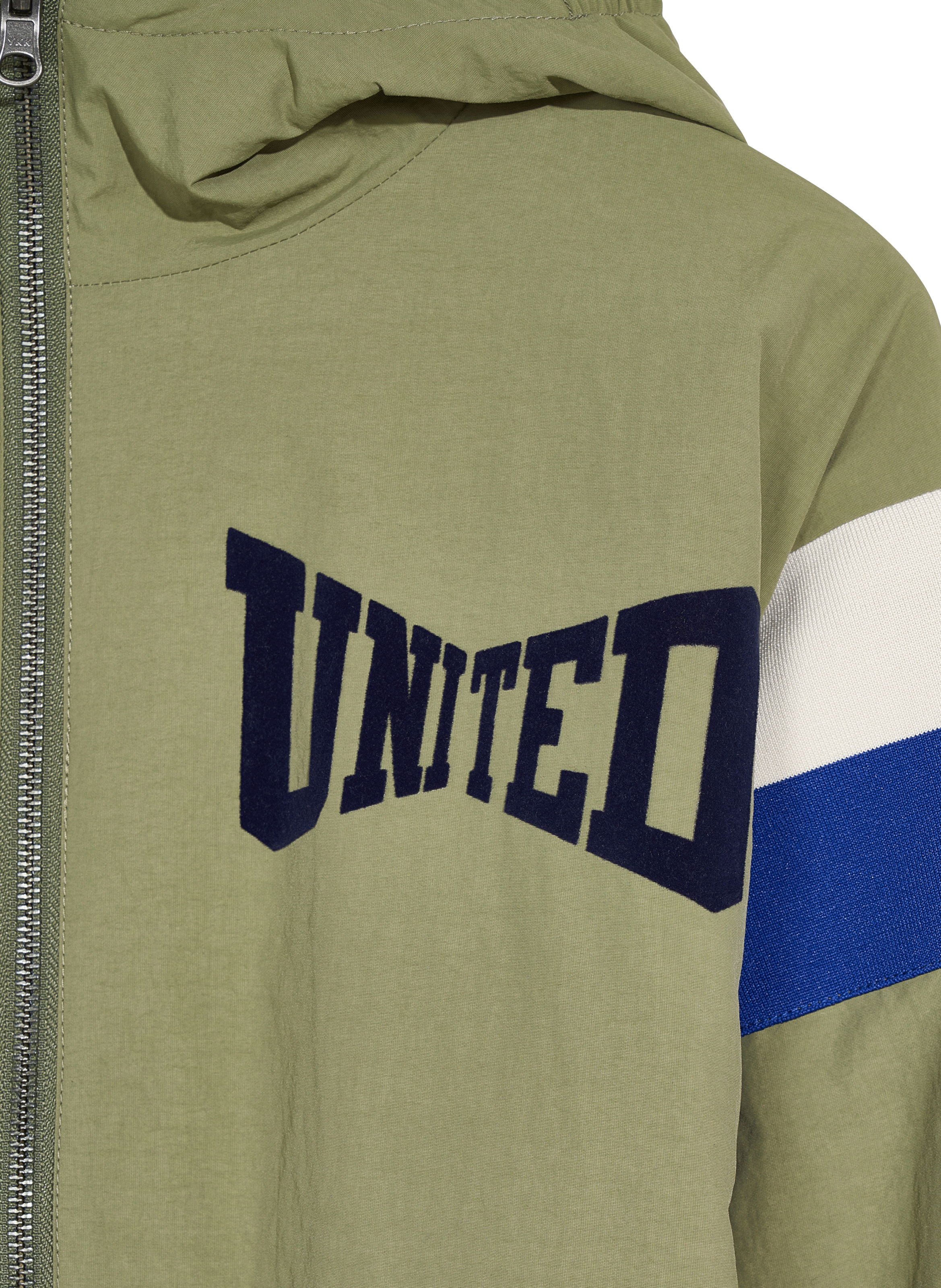 Reversible high-neck windbreaker BELLEROSE Khaki