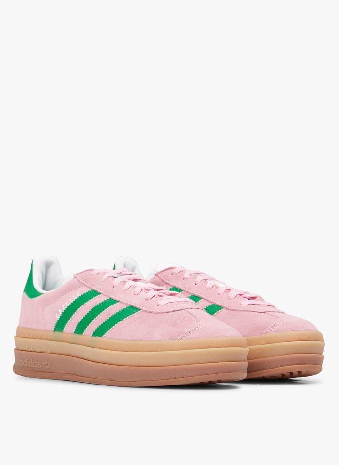Sneakers Basse In Pelle Con Zeppa True Pink green ftwr White