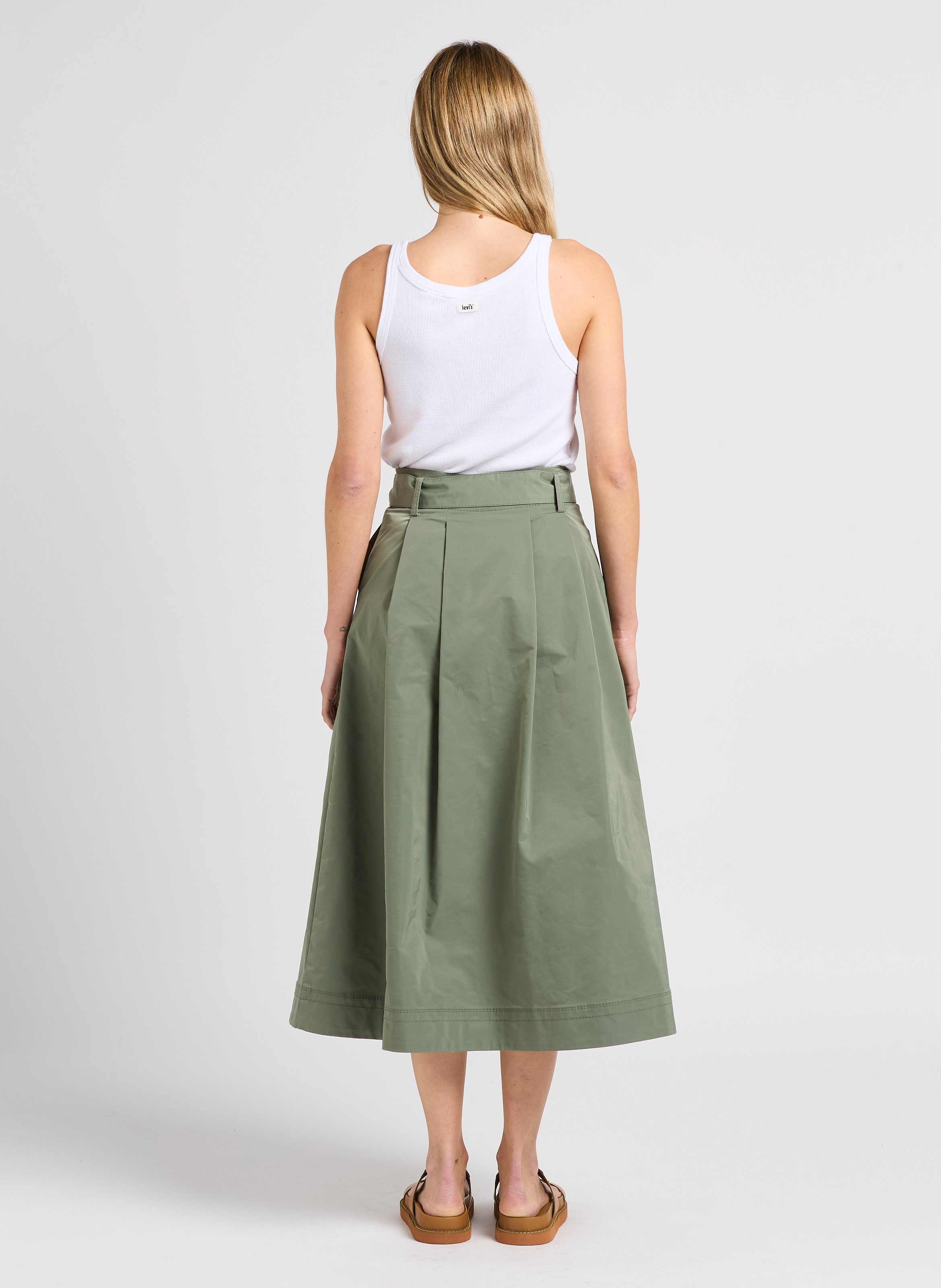 Jupe midi effet trench  MAX&amp;Co. Kaki