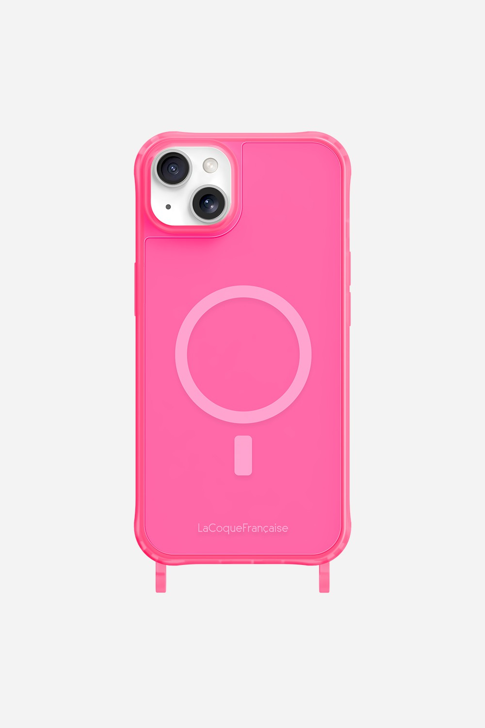 Magsafe phone case with rings for iPhone 15 plus LA COQUE FRANCAISE Pink