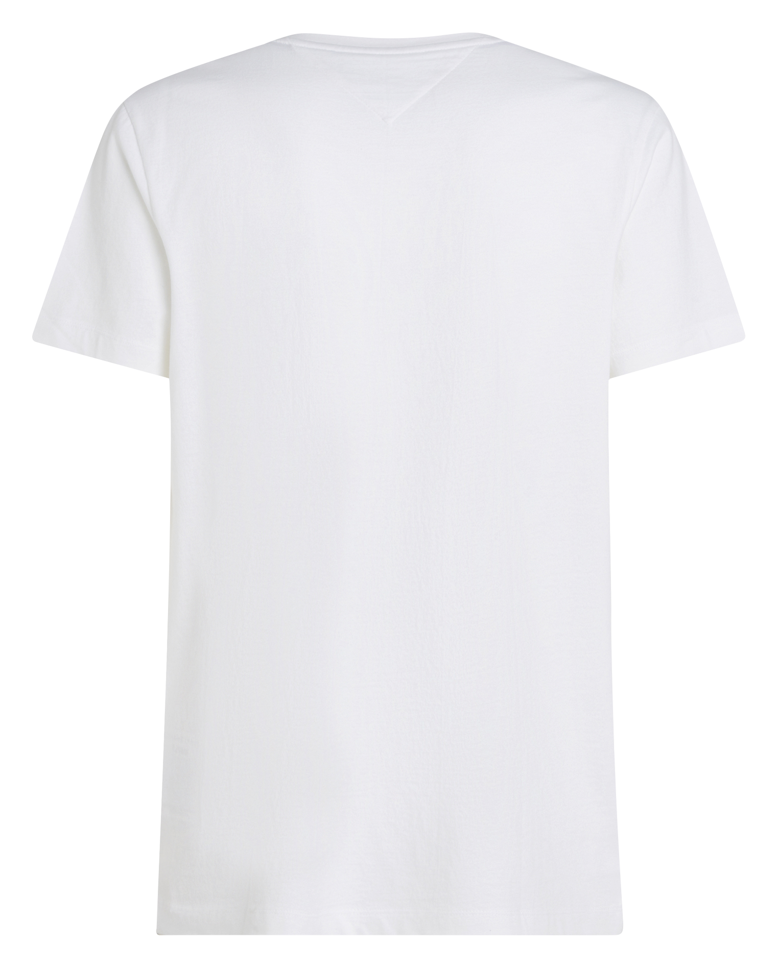 Tee-shirt col v uni en coton Blanc