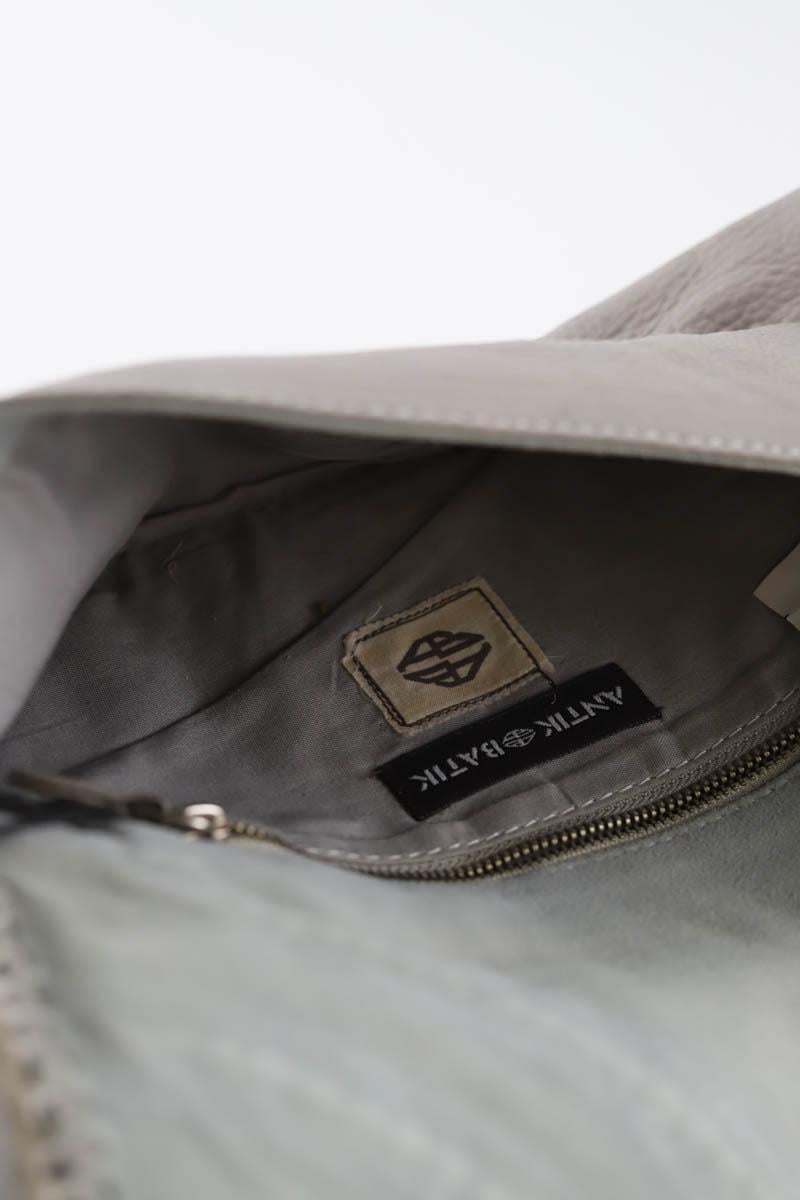 Leather bag ANTIK BATIK - Seconde Main Grey