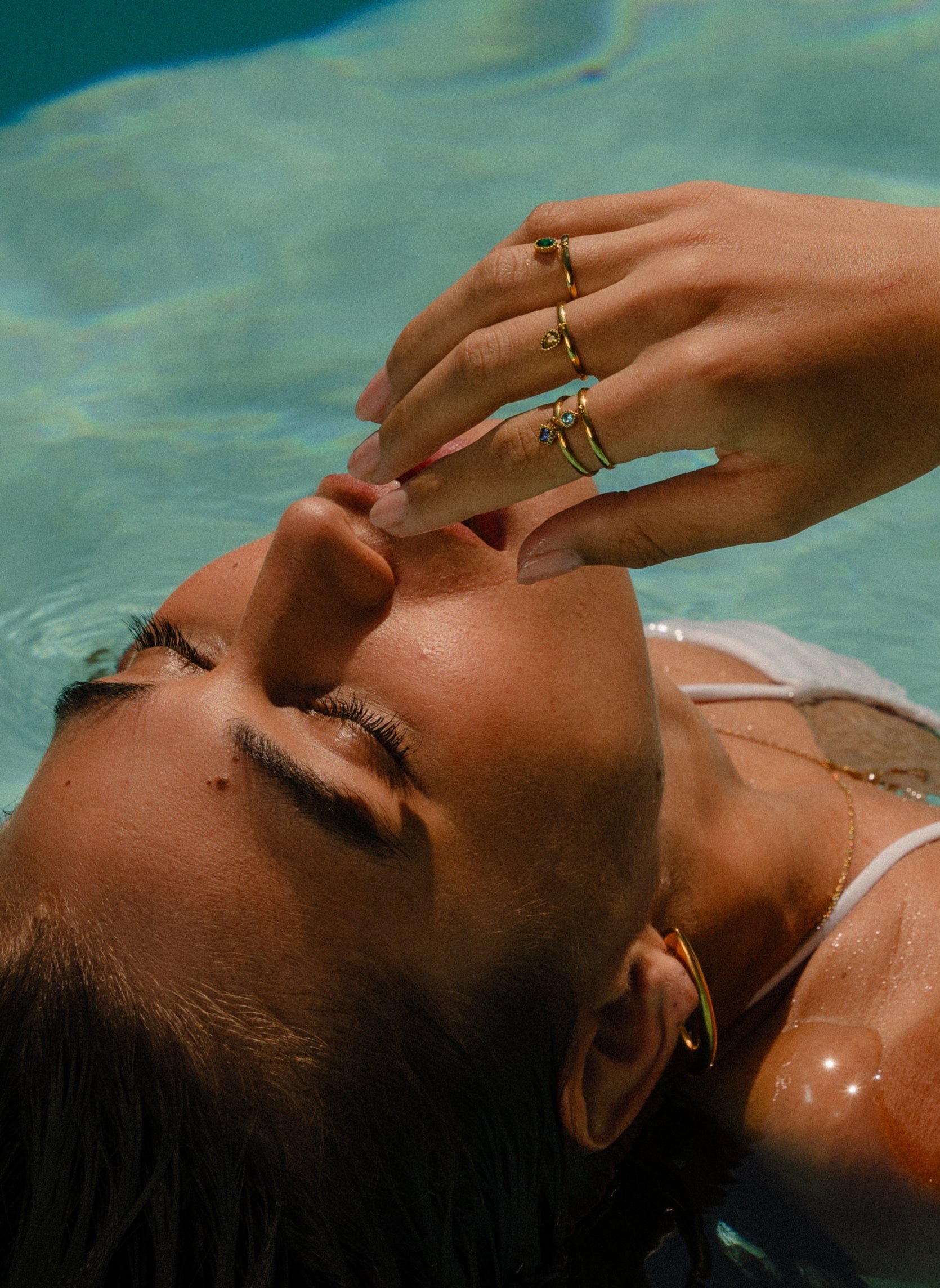 Fine Divya Drop Ring AEC Paris Yellow