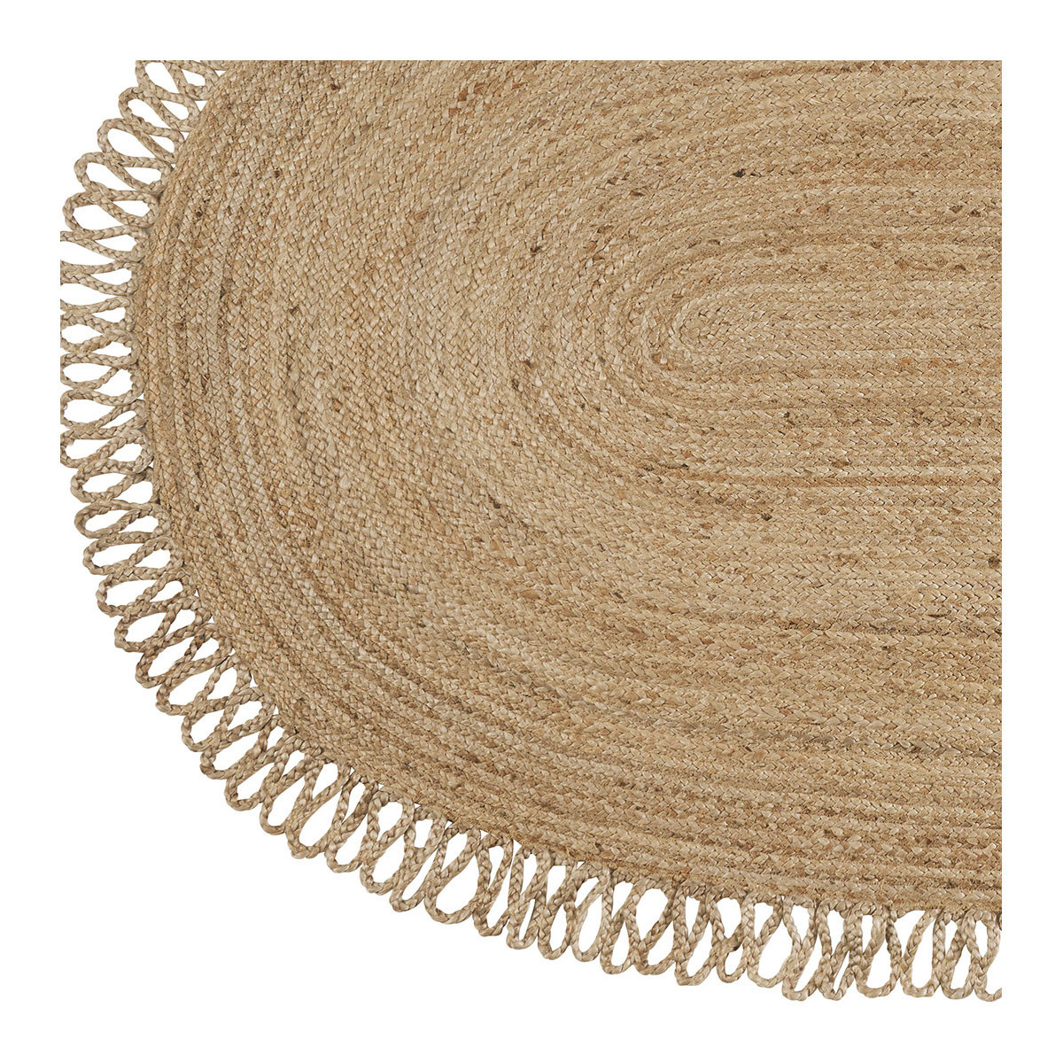 Oval jute rug BLANC D'IVOIRE Golden