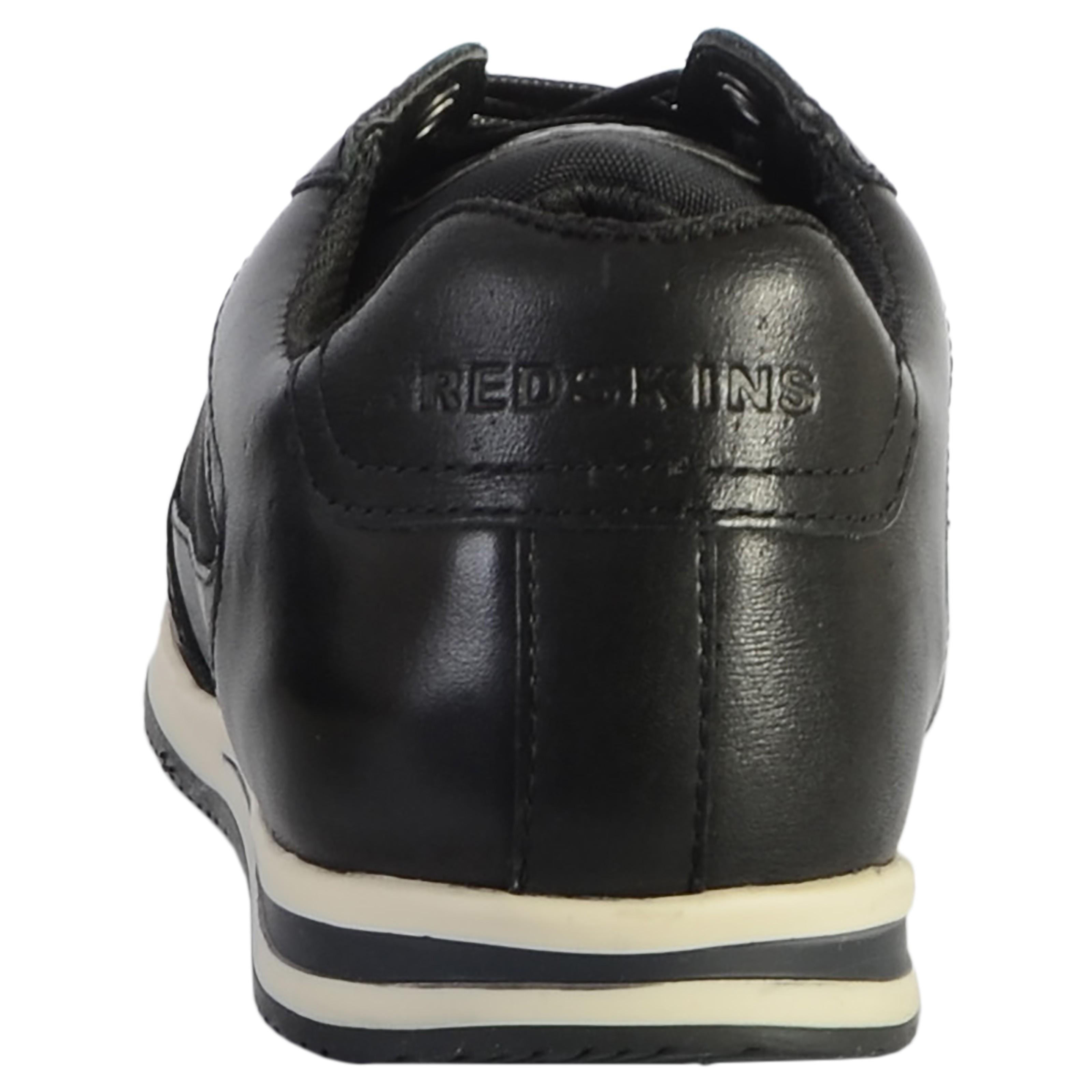 Leather linen basket REDSKINS Black