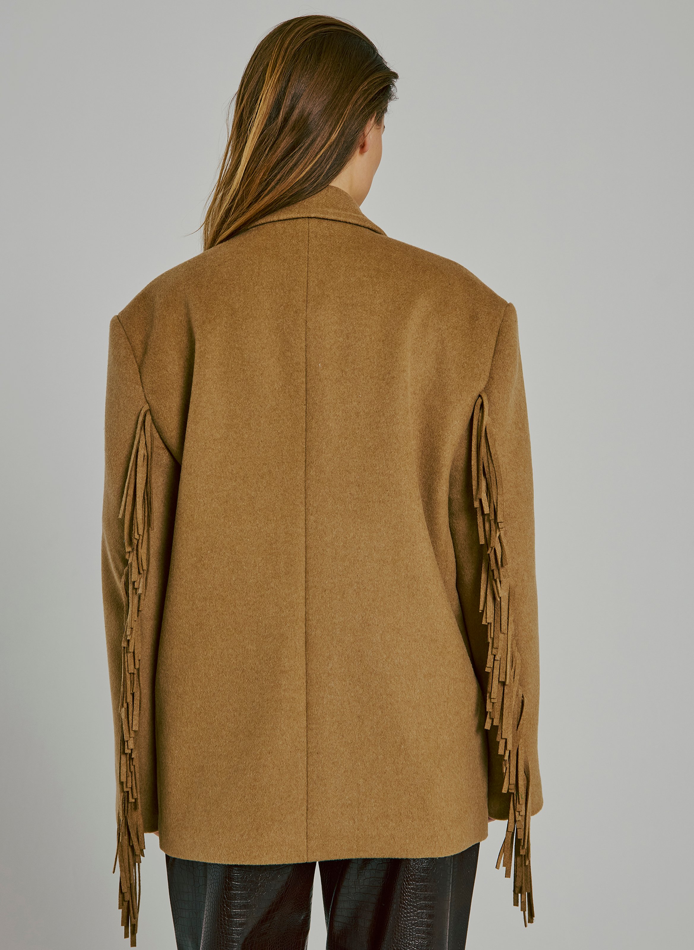 Wool-blend blazer NORR Brown