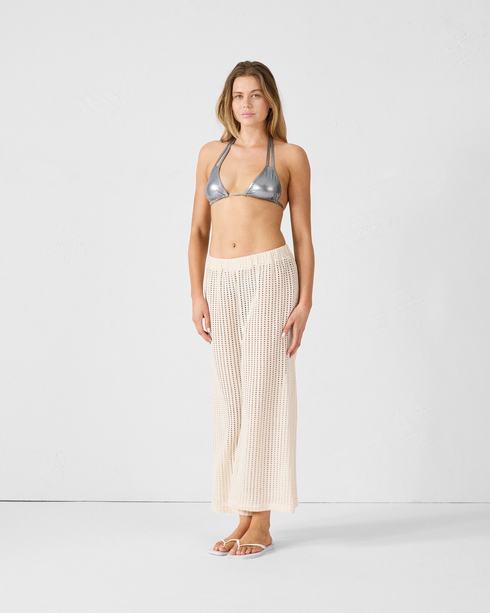 Haut de maillot de bain triangle assia top JOTT Gris