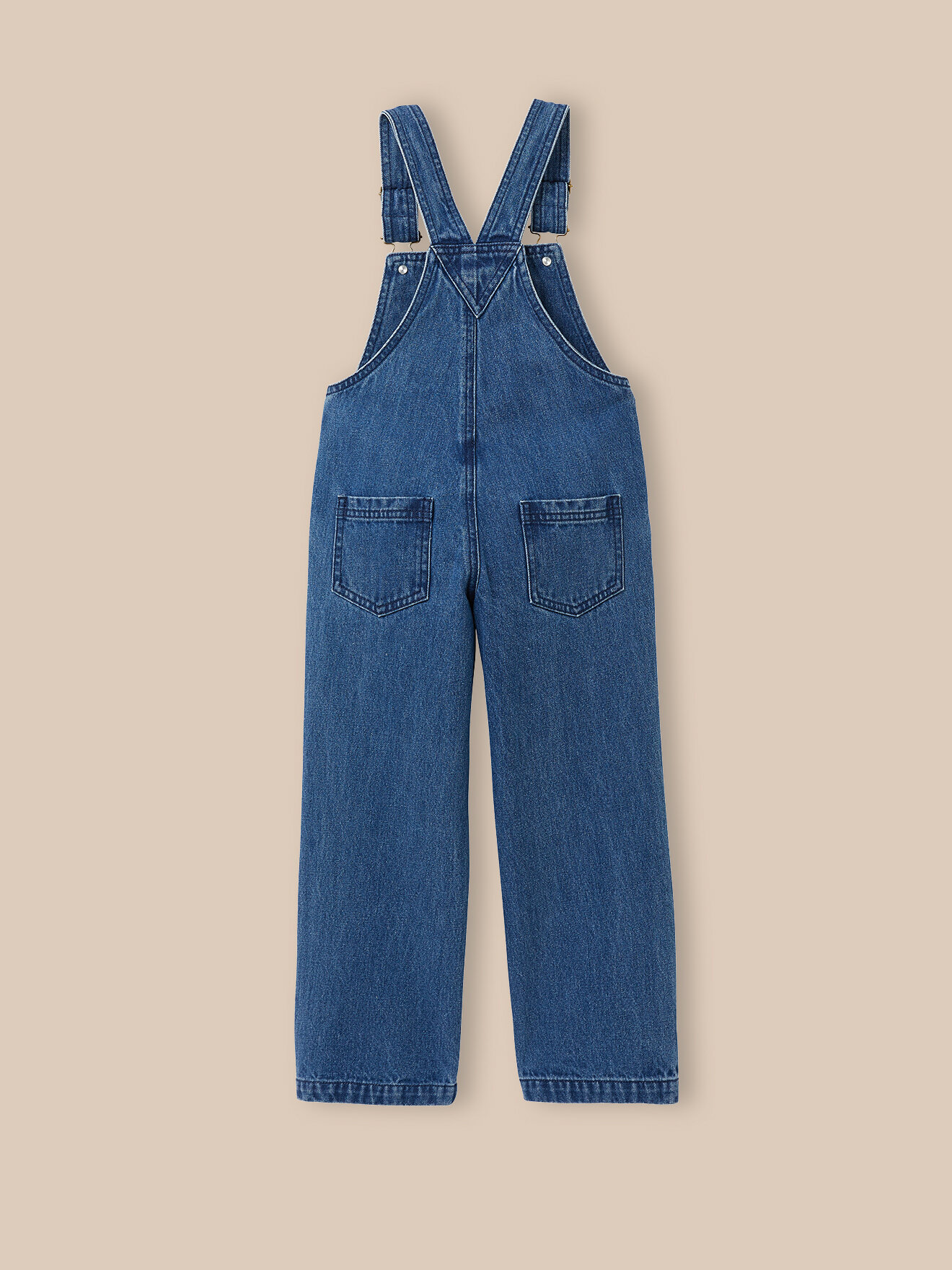 Denim dungarees CYRILLUS Blue