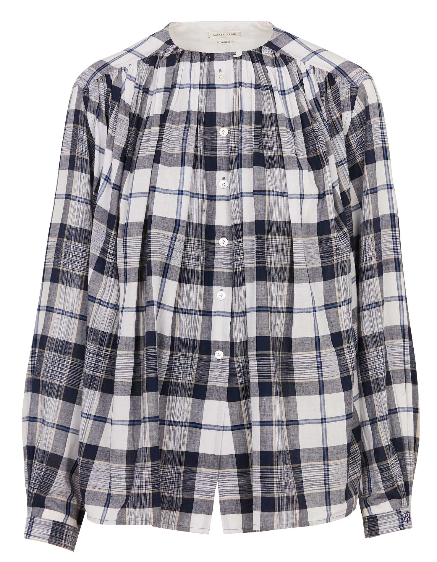 Weite Baumwollbluse LAURENCE BRAS Blau