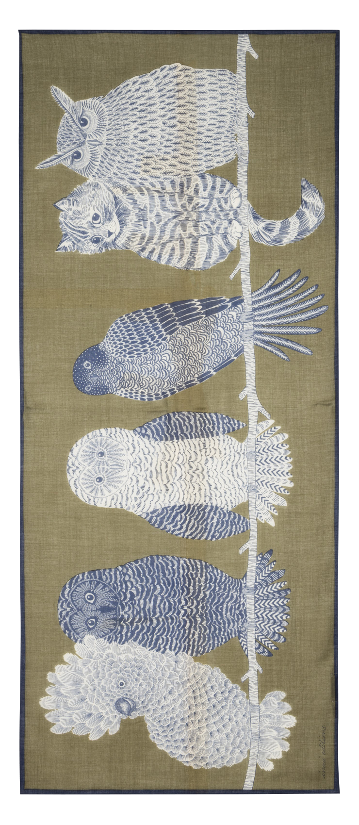 Wollschal INOUI EDITIONS Khaki