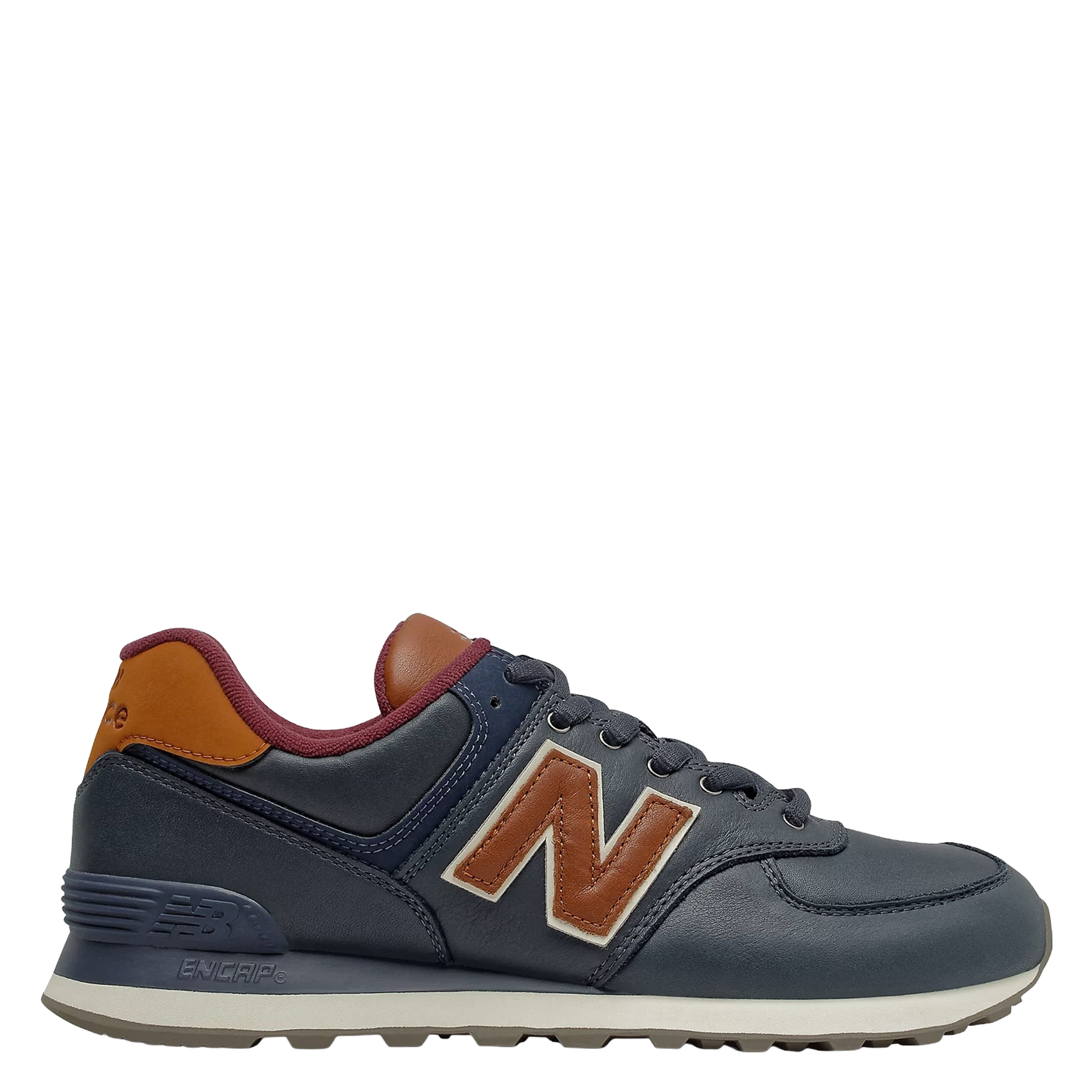 Low-top leather mix sneakers NEW BALANCE Blue