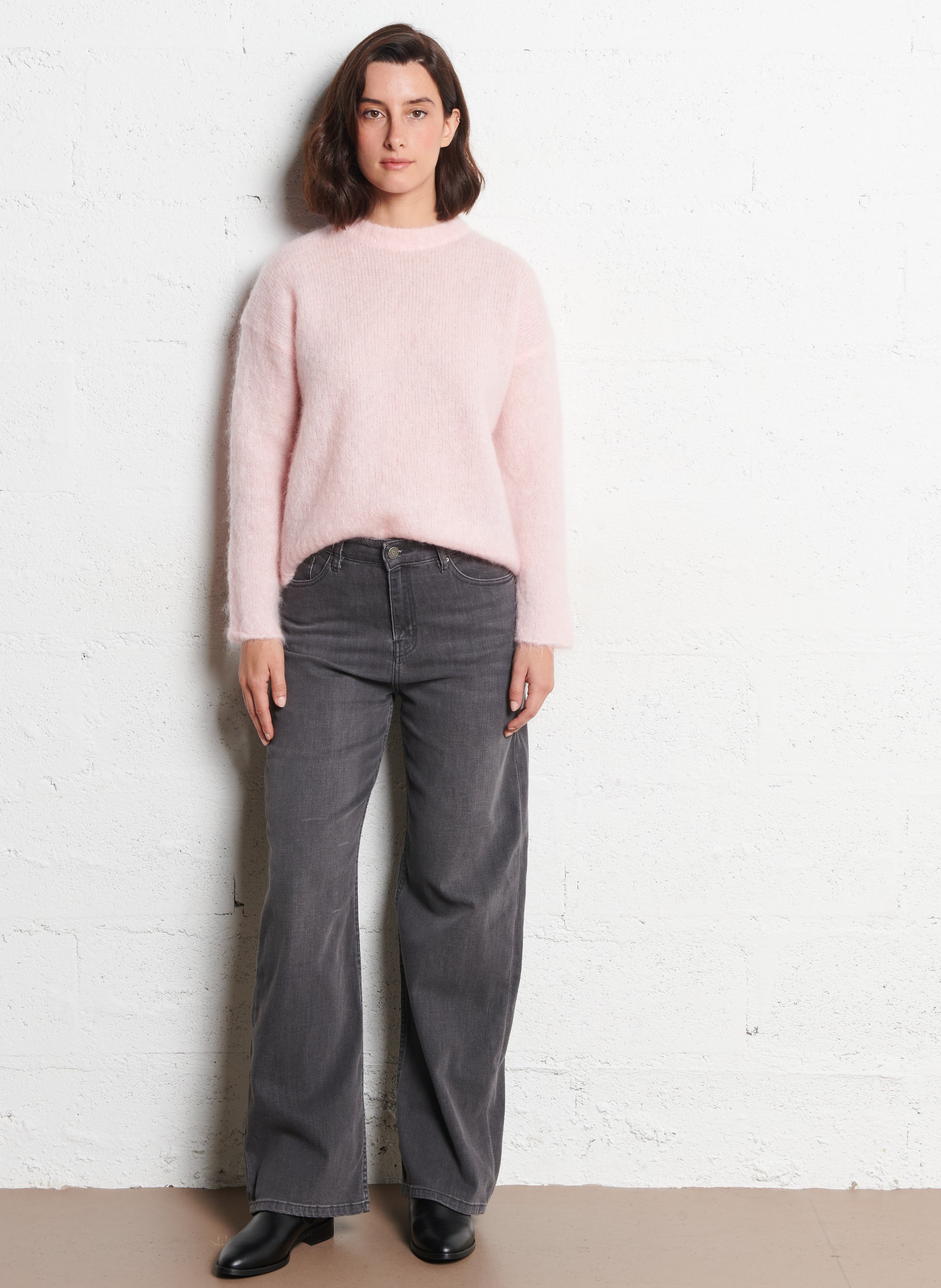 Bianca leather ankle boots BOCAGE Black