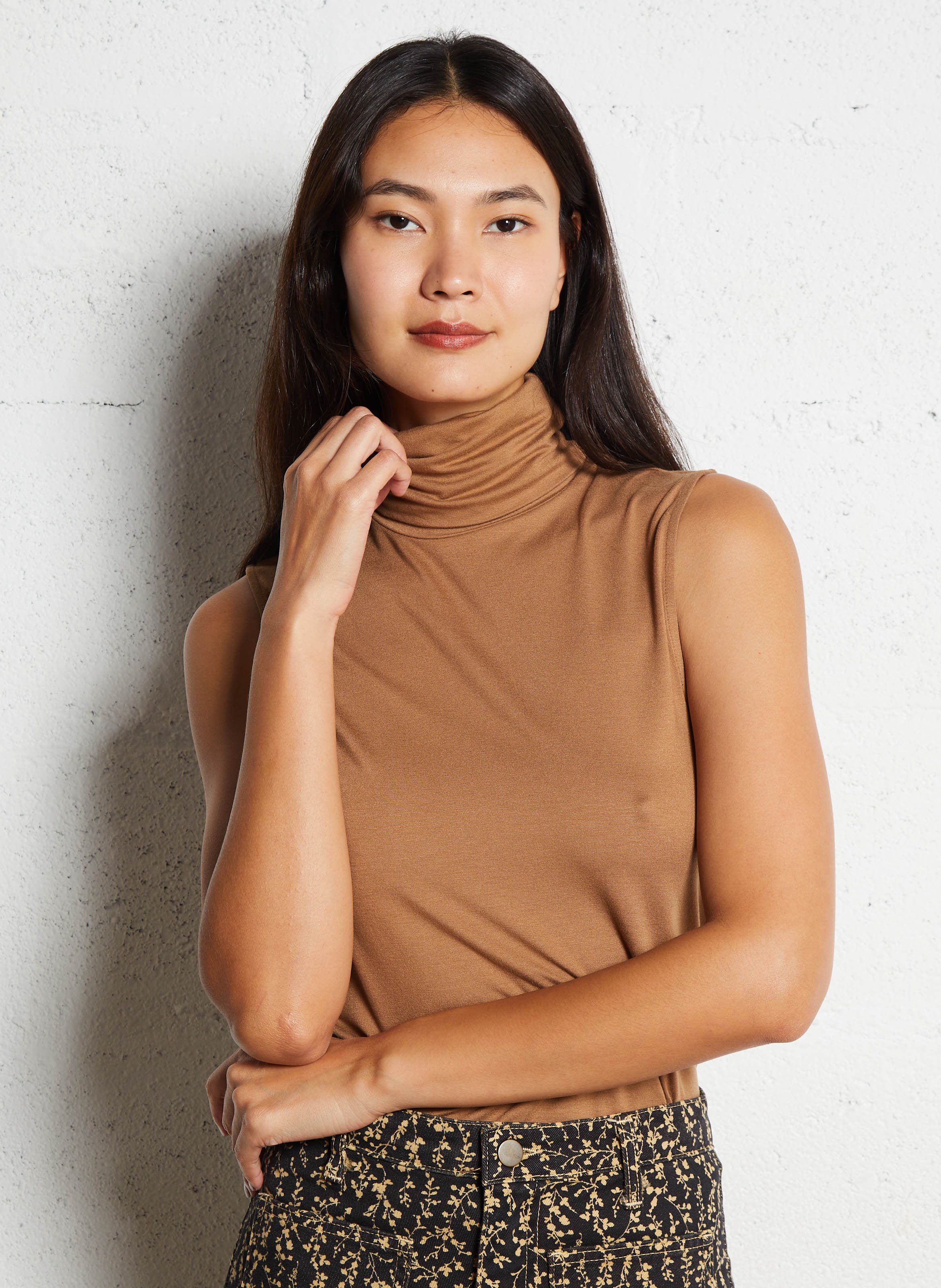 Tee-shirt col montant MAJESTIC FILATURES