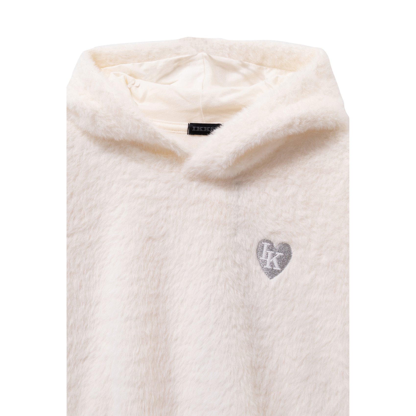 Oversized sweatshirt in faux fur IKKS JUNIOR White