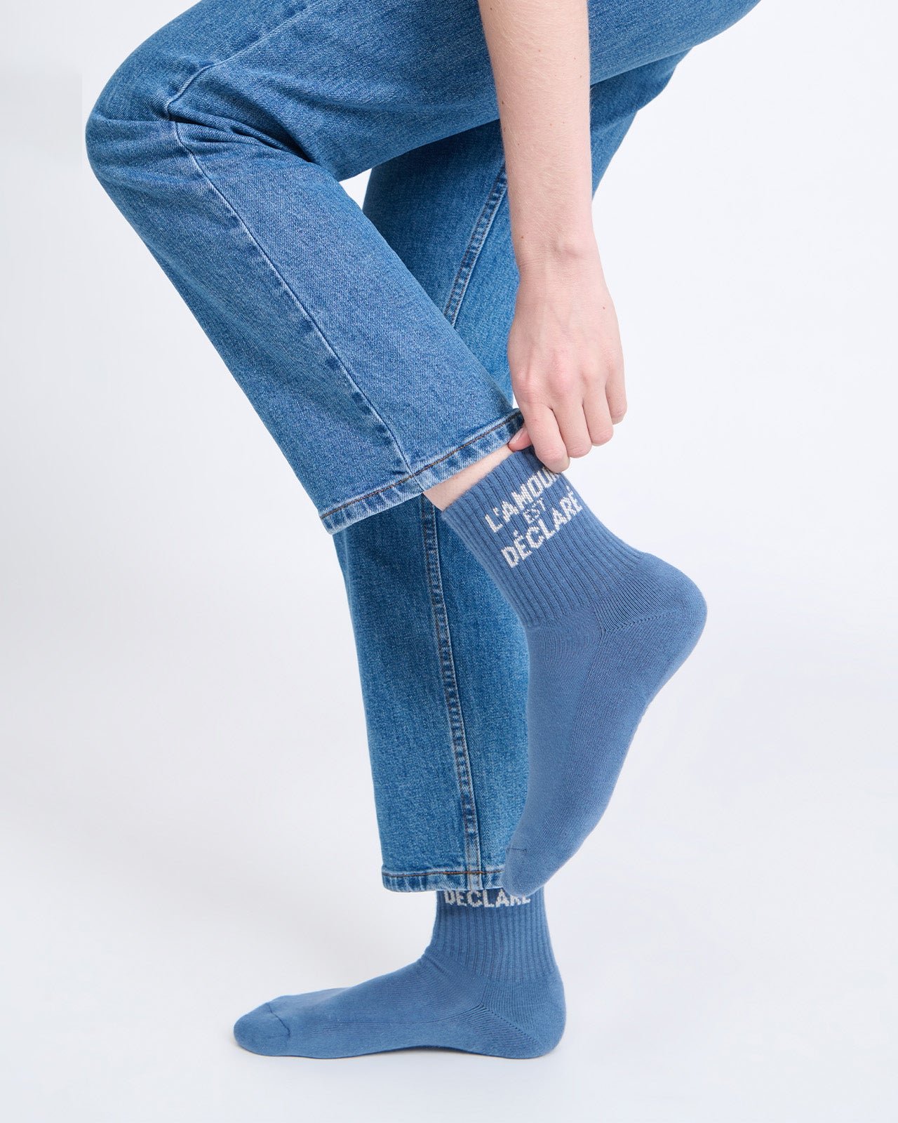 The socks love is declared EMOI EMOI Blue