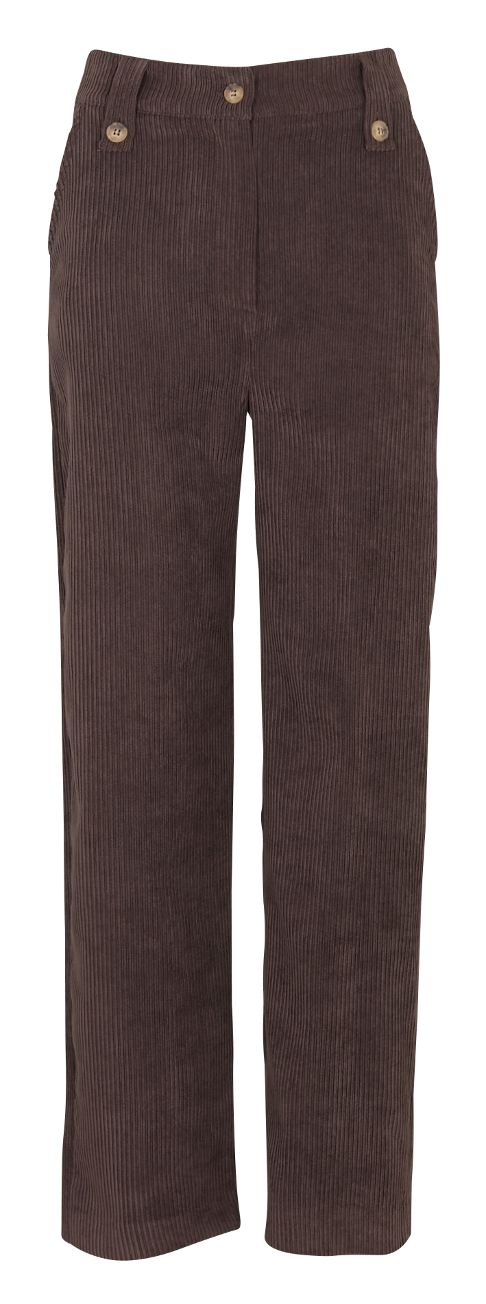 Pantalon droit en velours côtelé  SOPHIE+LUCIE Marron